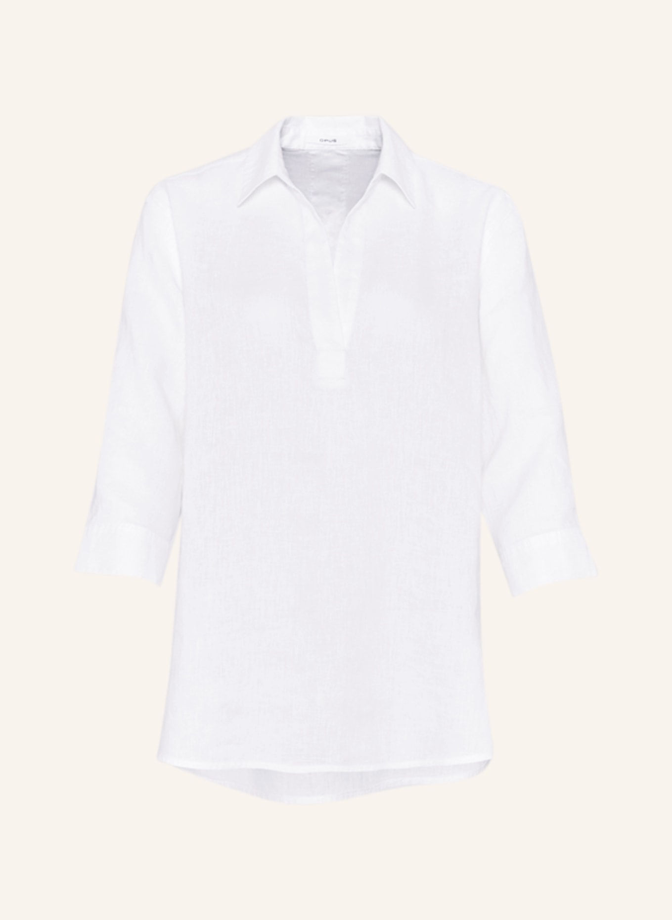 OPUS Shirt blouse FENGANI made of linen, Color: WHITE (Image 1)