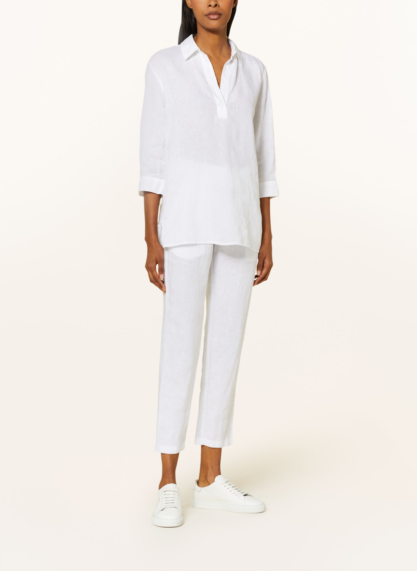 OPUS Shirt blouse FENGANI made of linen, Color: WHITE (Image 2)