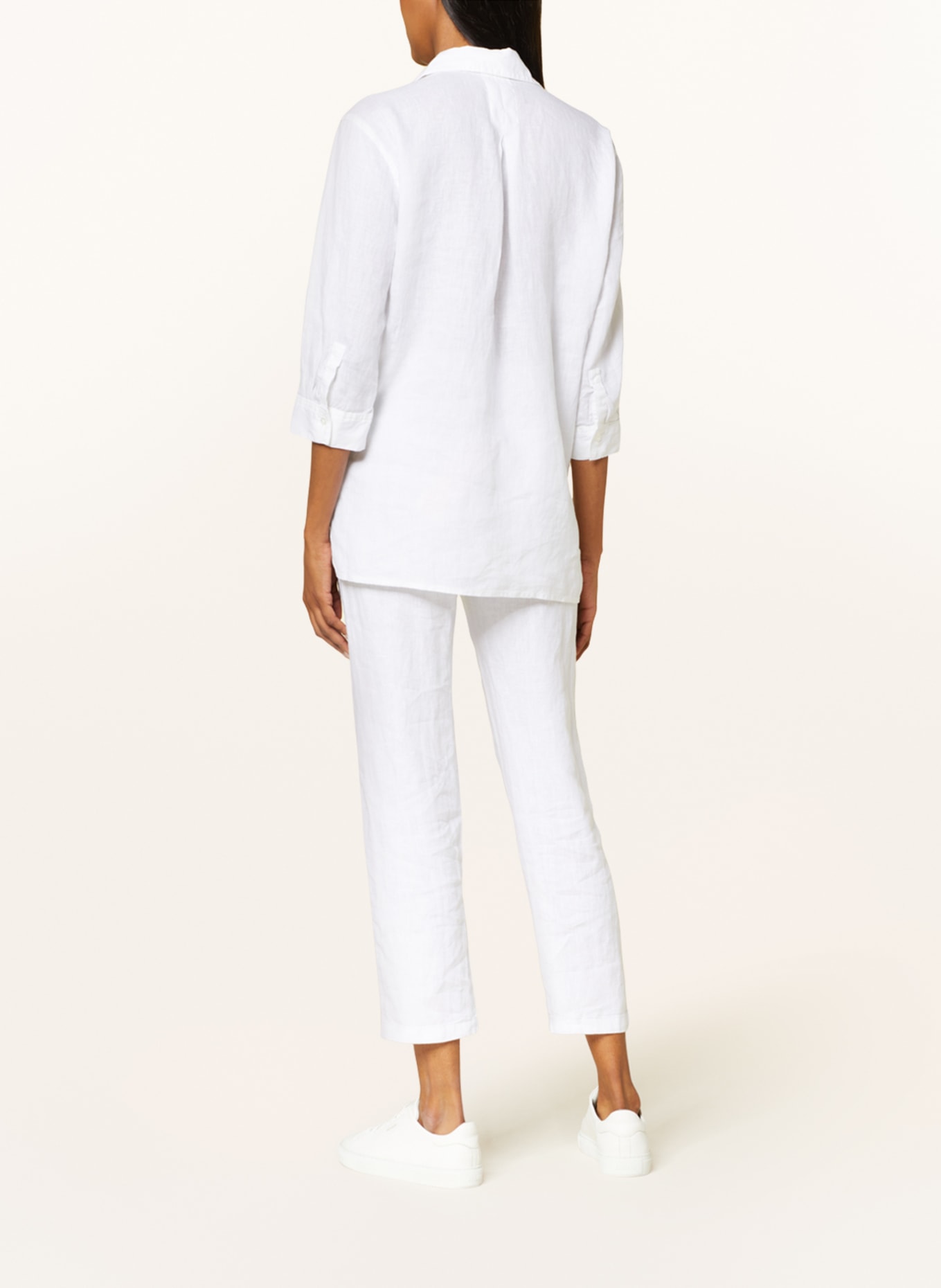 OPUS Shirt blouse FENGANI made of linen, Color: WHITE (Image 3)