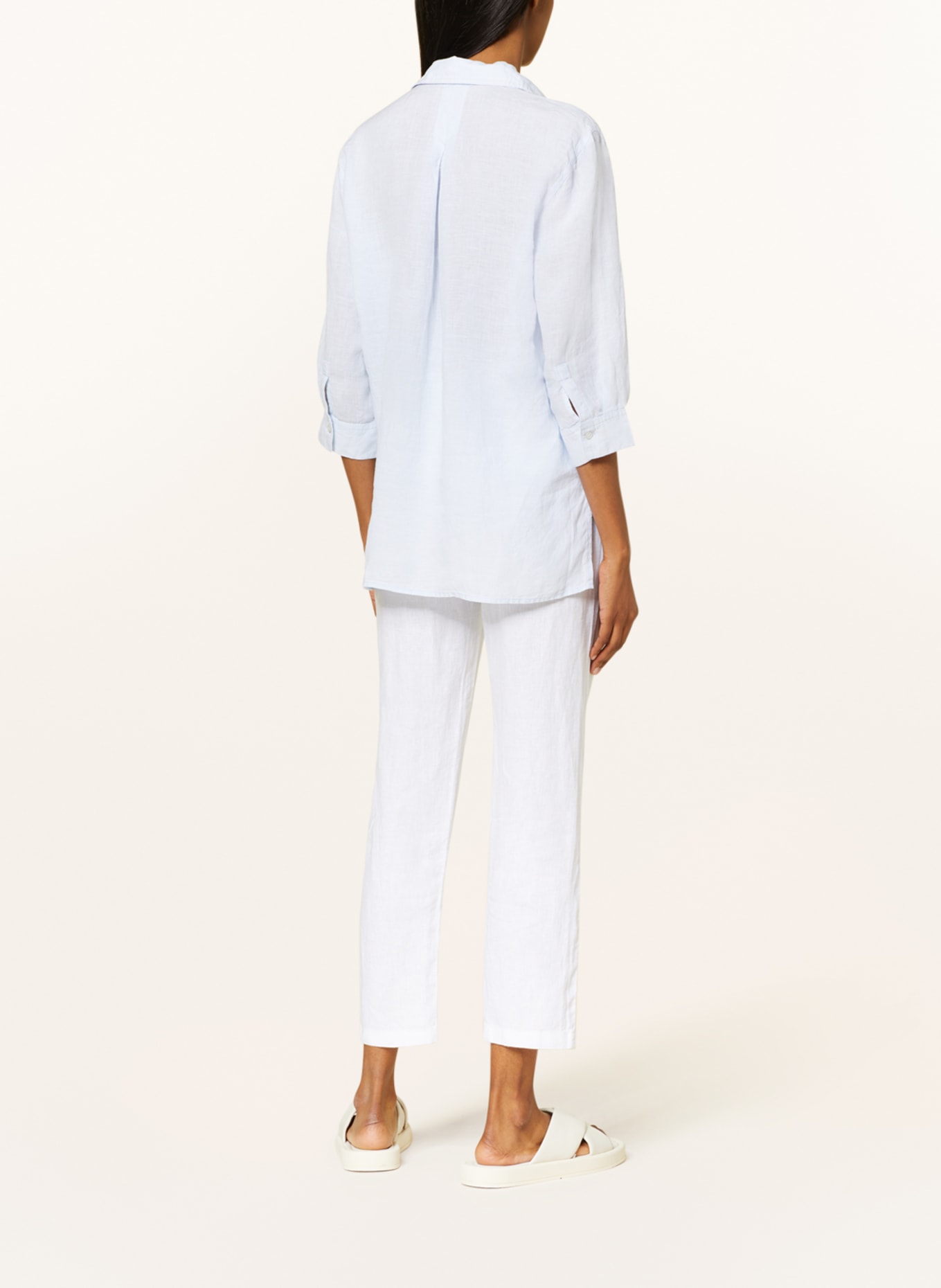 OPUS Shirt blouse FENGANI SKY in linen, Color: LIGHT BLUE (Image 3)