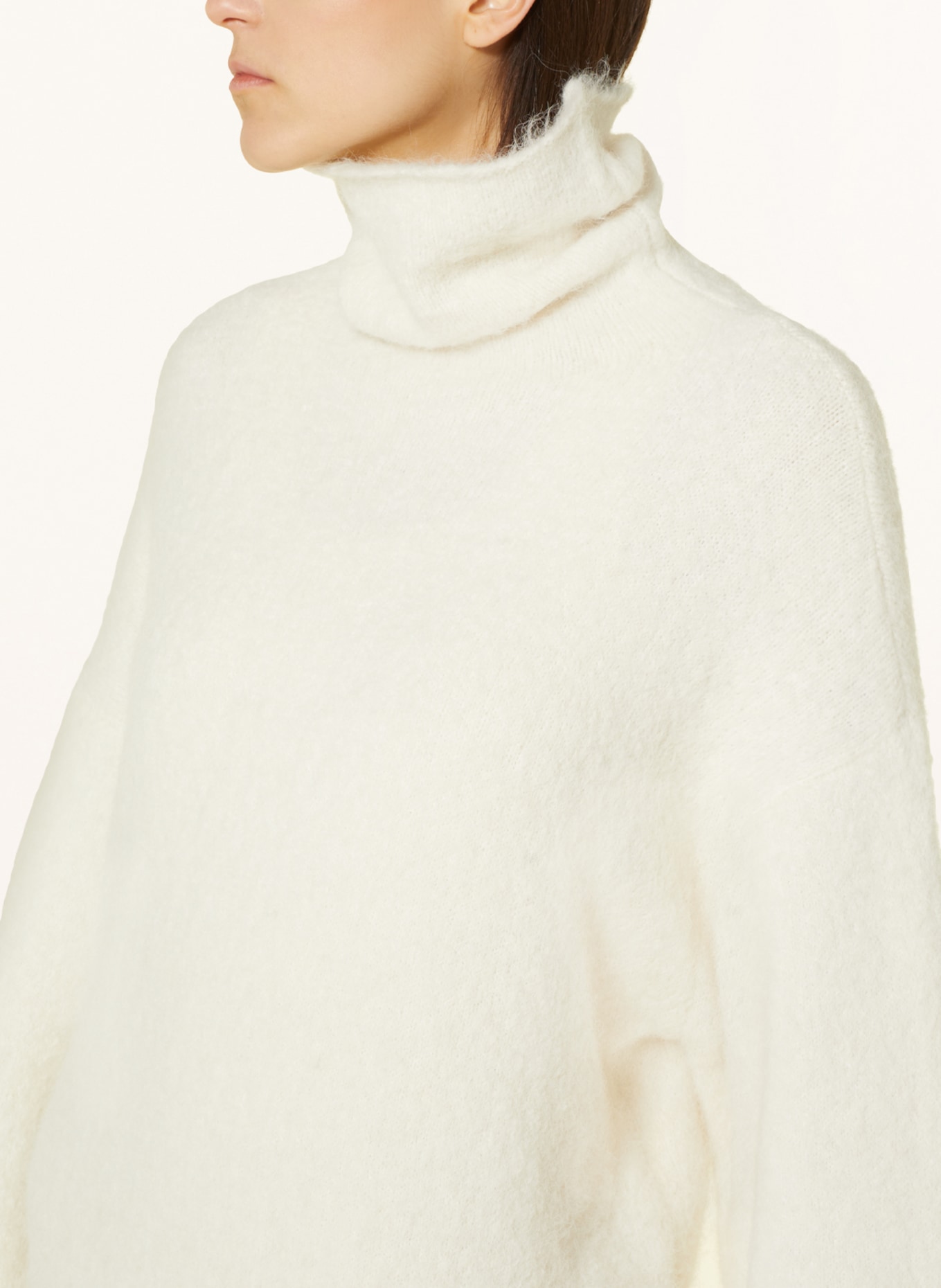 GESTUZ Sweter POSIAGZ z dodatkiem alpaki, Kolor: ECRU (Obrazek 4)