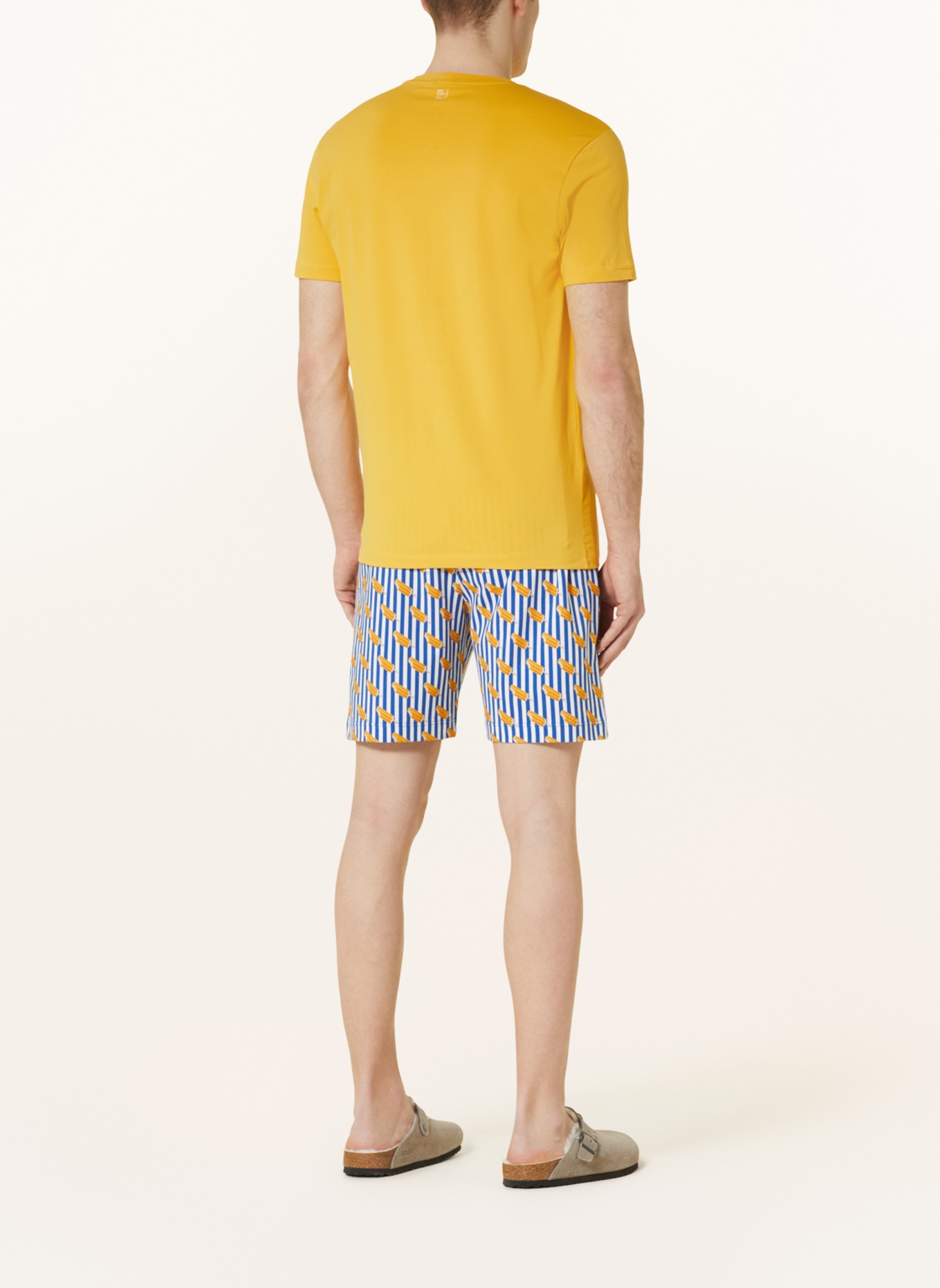 mey Pajama shorts series RE:THINK ICE, Color: BLUE/ WHITE (Image 3)