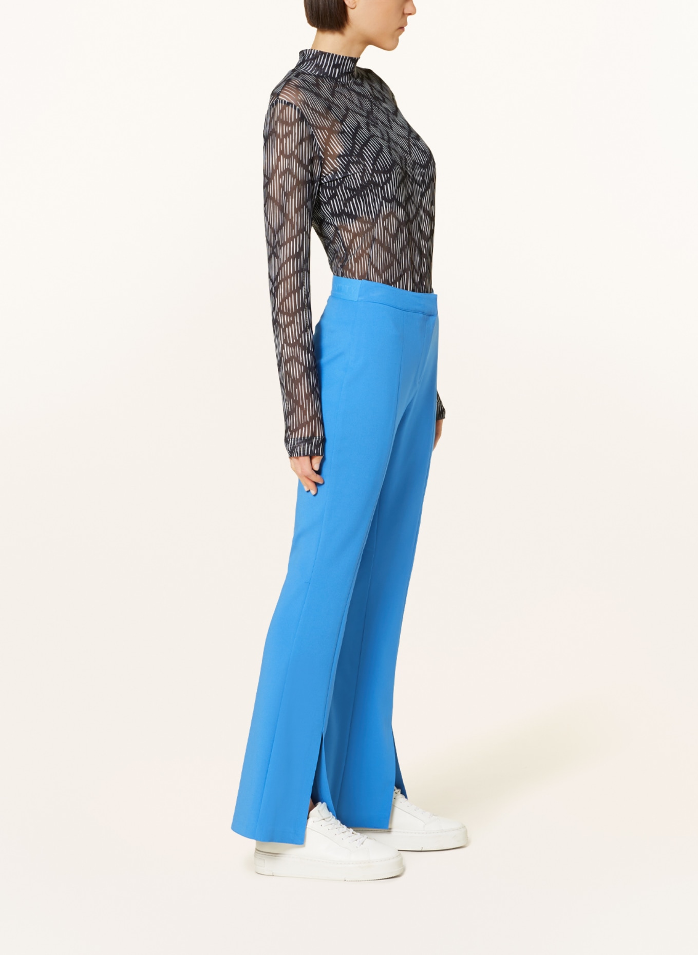 Regular fit: Marlene-style linen trousers - sandstone | Comma