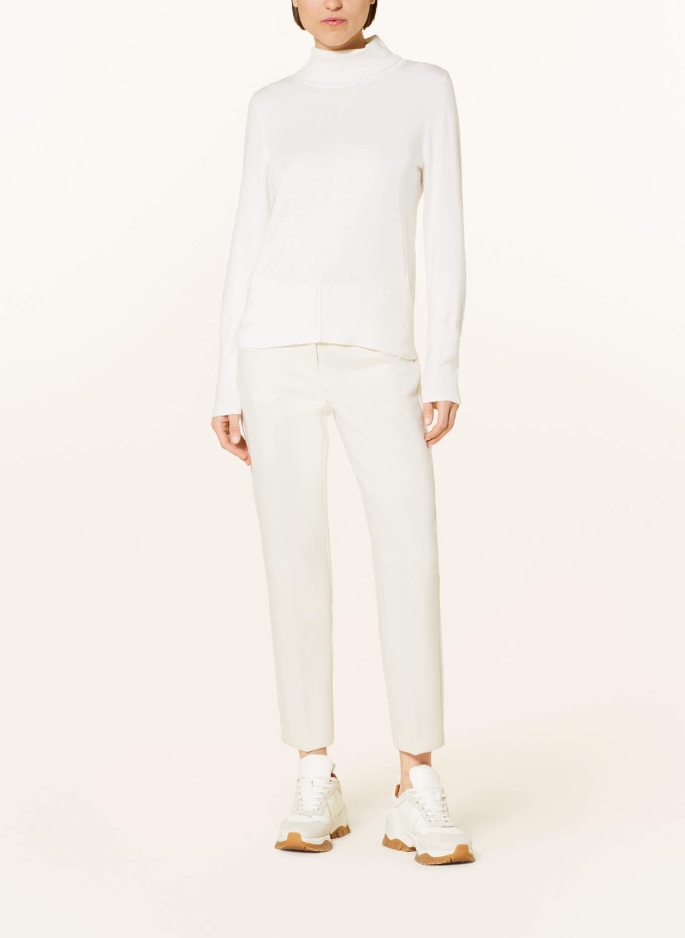 comma casual identity Turtleneck sweater, Color: WHITE (Image 2)