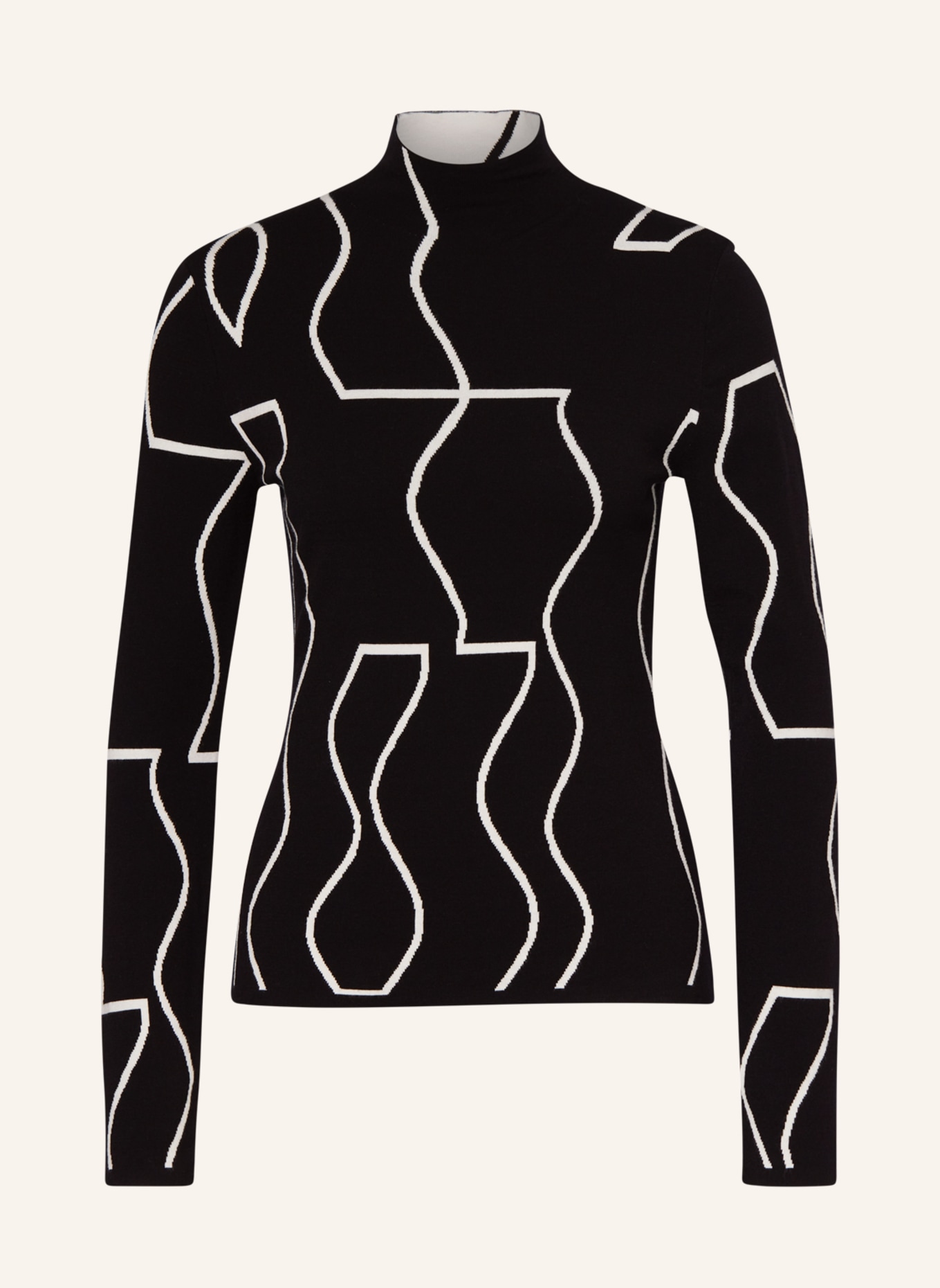 s.Oliver BLACK LABEL Sweater, Color: BLACK/ WHITE (Image 1)