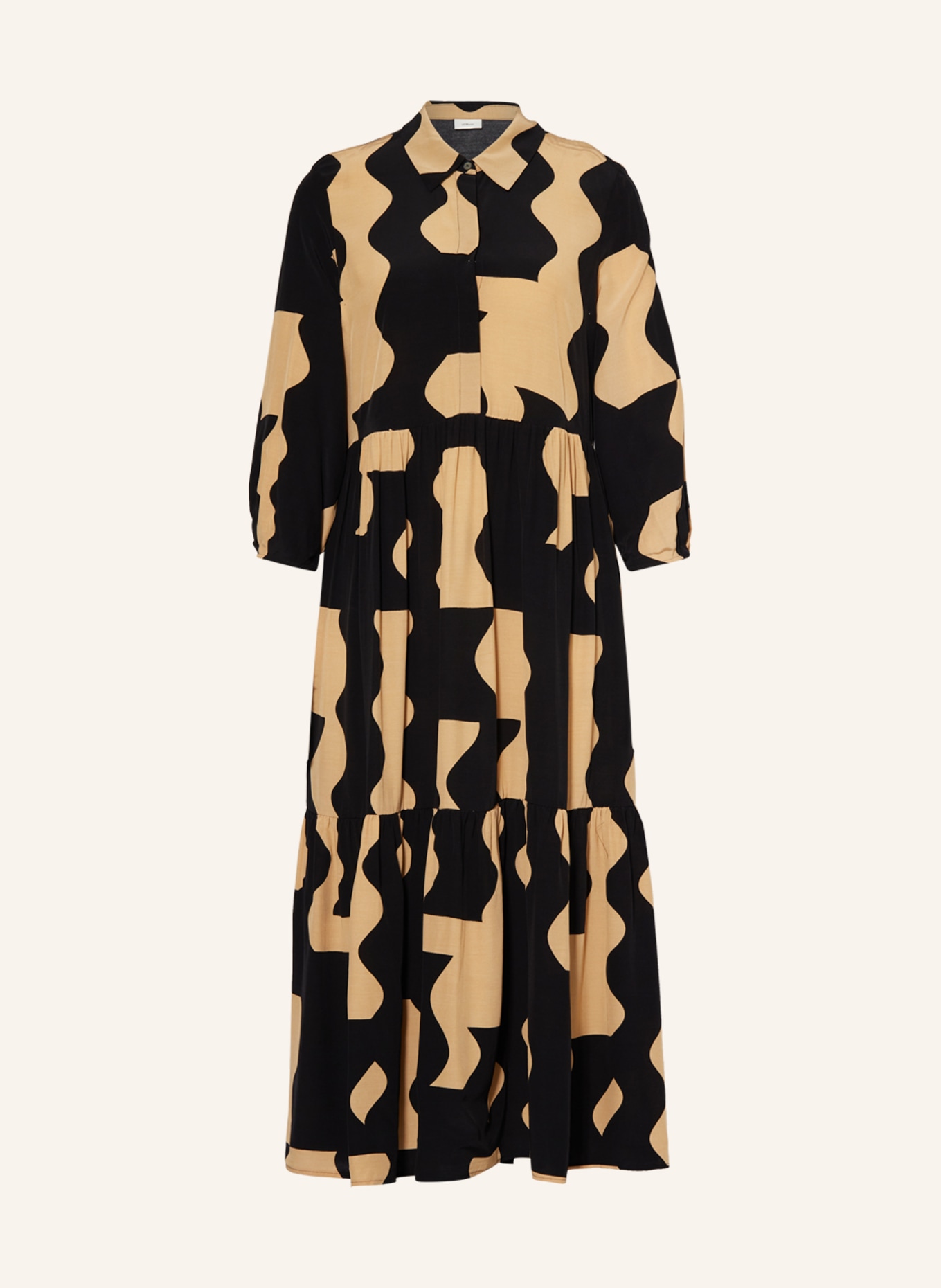 s.Oliver BLACK LABEL Dress, Color: BLACK/ CAMEL (Image 1)