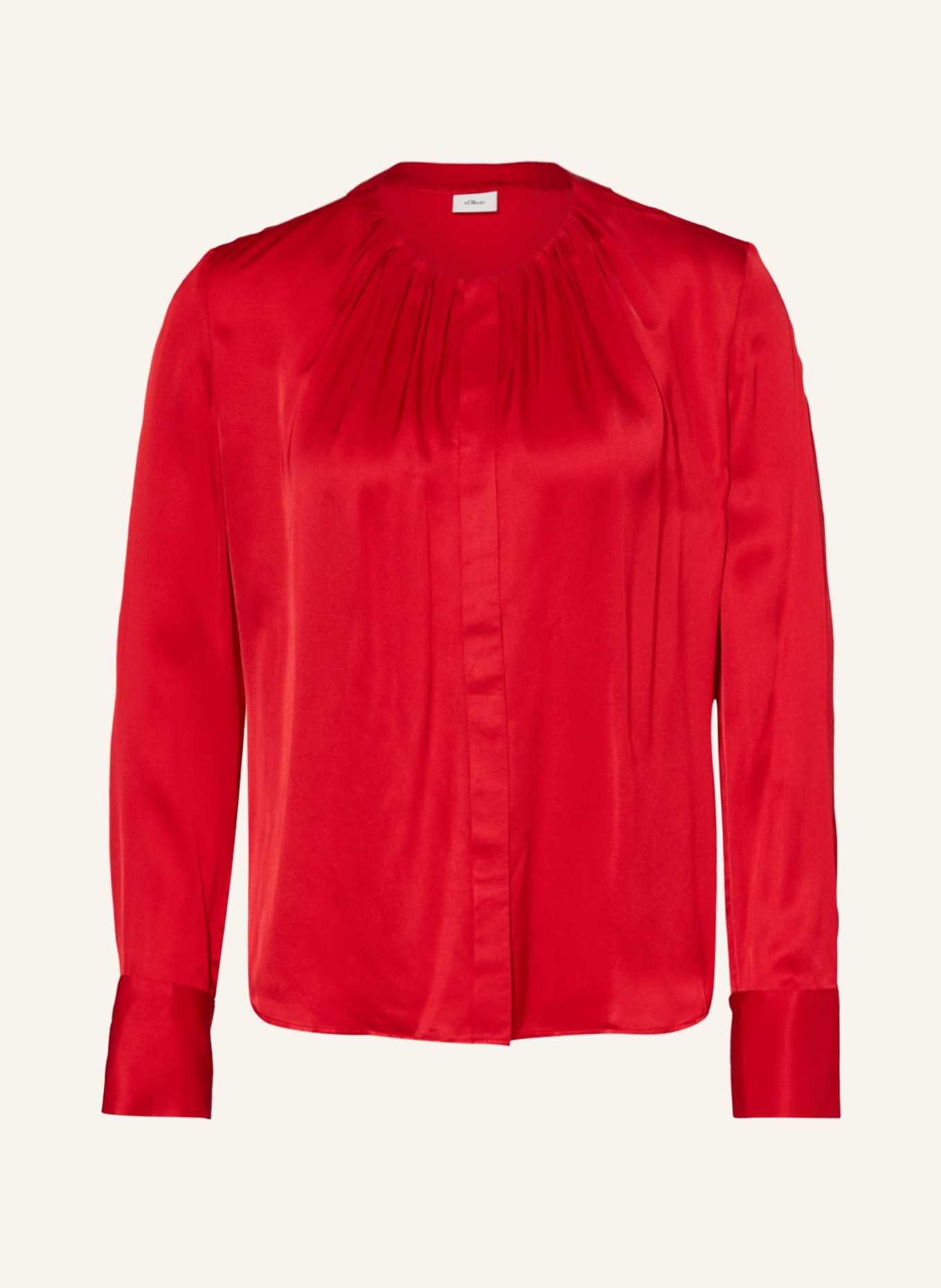 s.Oliver BLACK LABEL Satin blouse, Color: RED (Image 1)