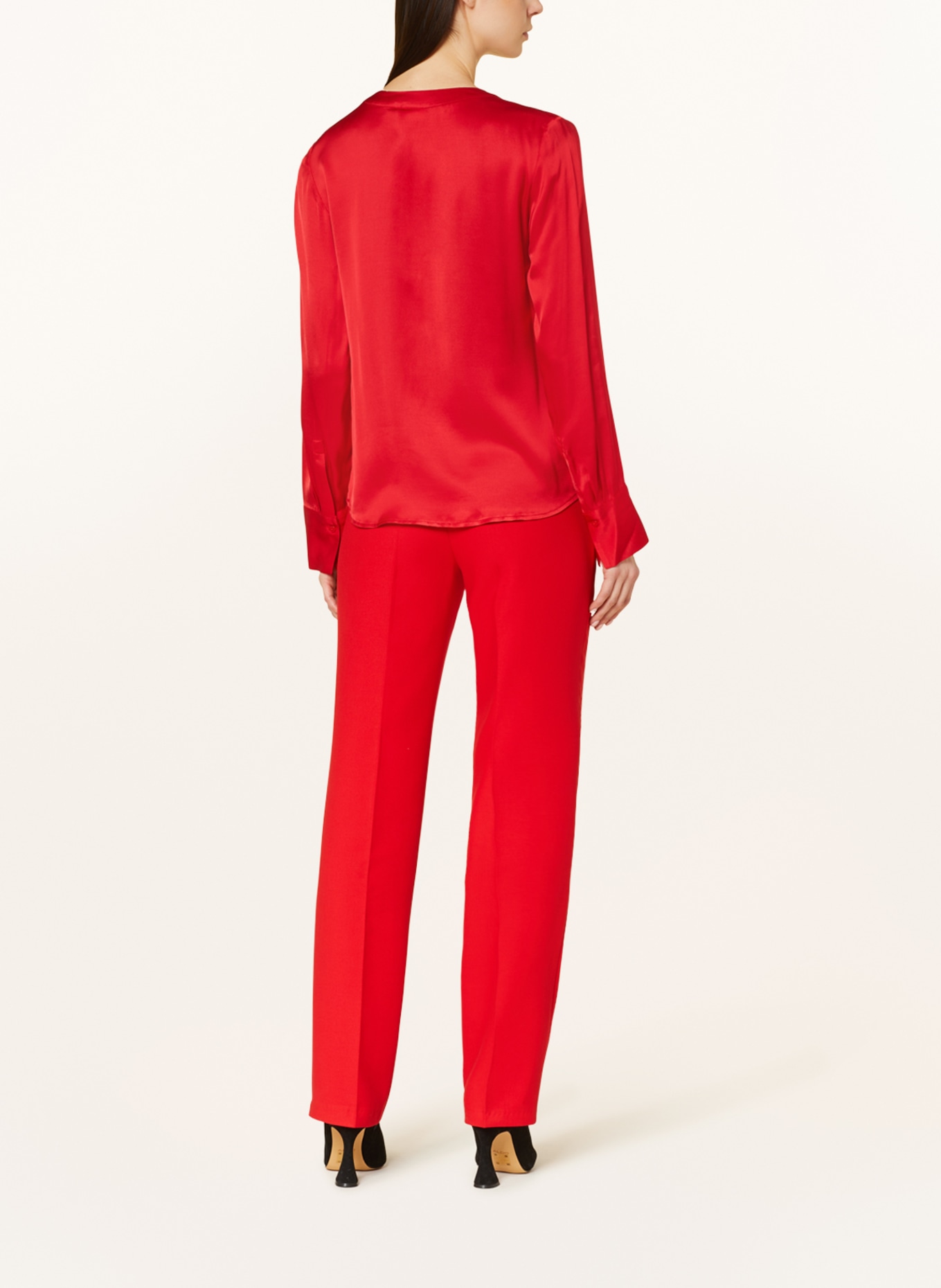 s.Oliver BLACK LABEL Satin blouse, Color: RED (Image 3)