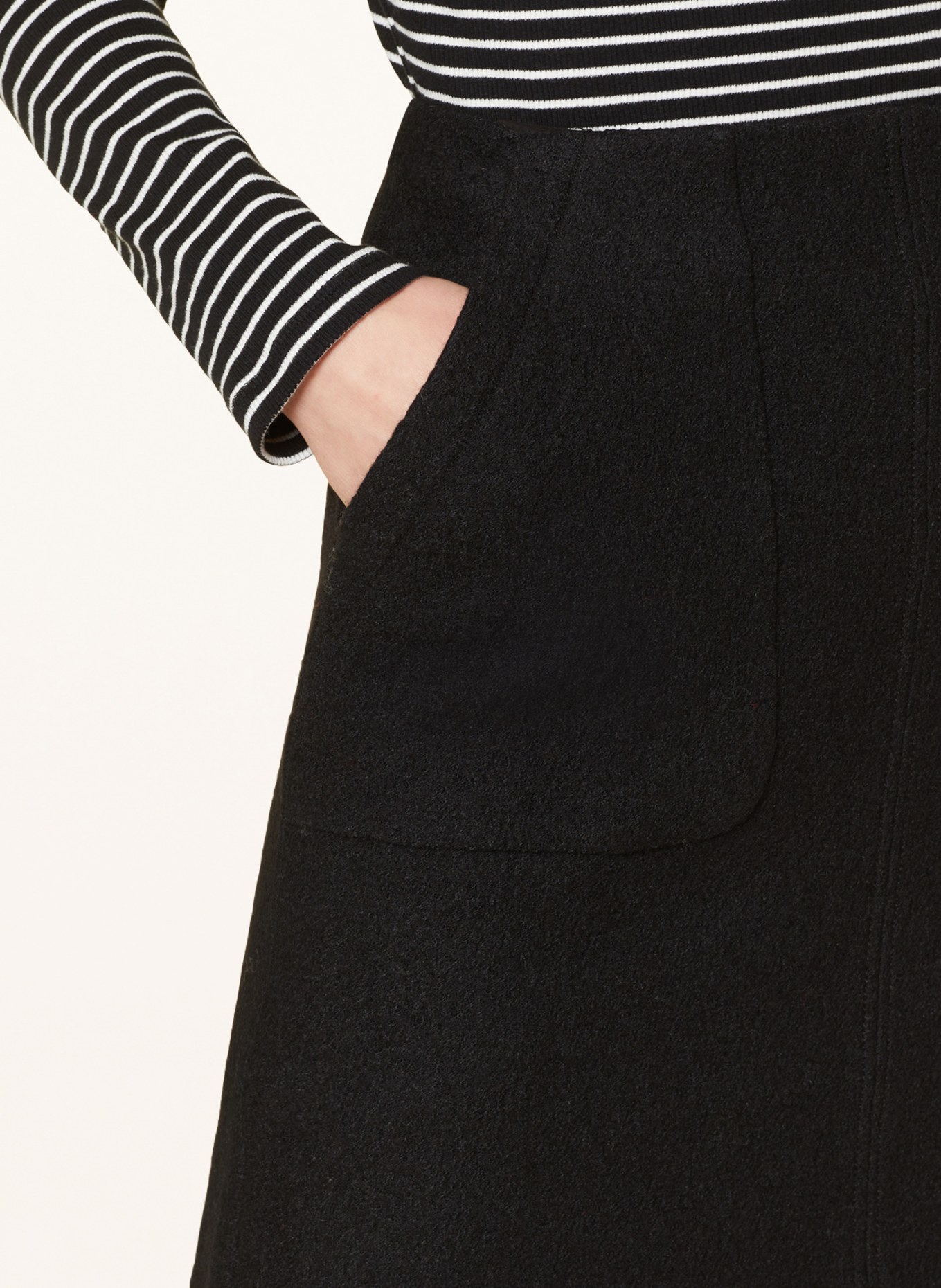 s.Oliver BLACK LABEL Skirt, Color: BLACK (Image 4)