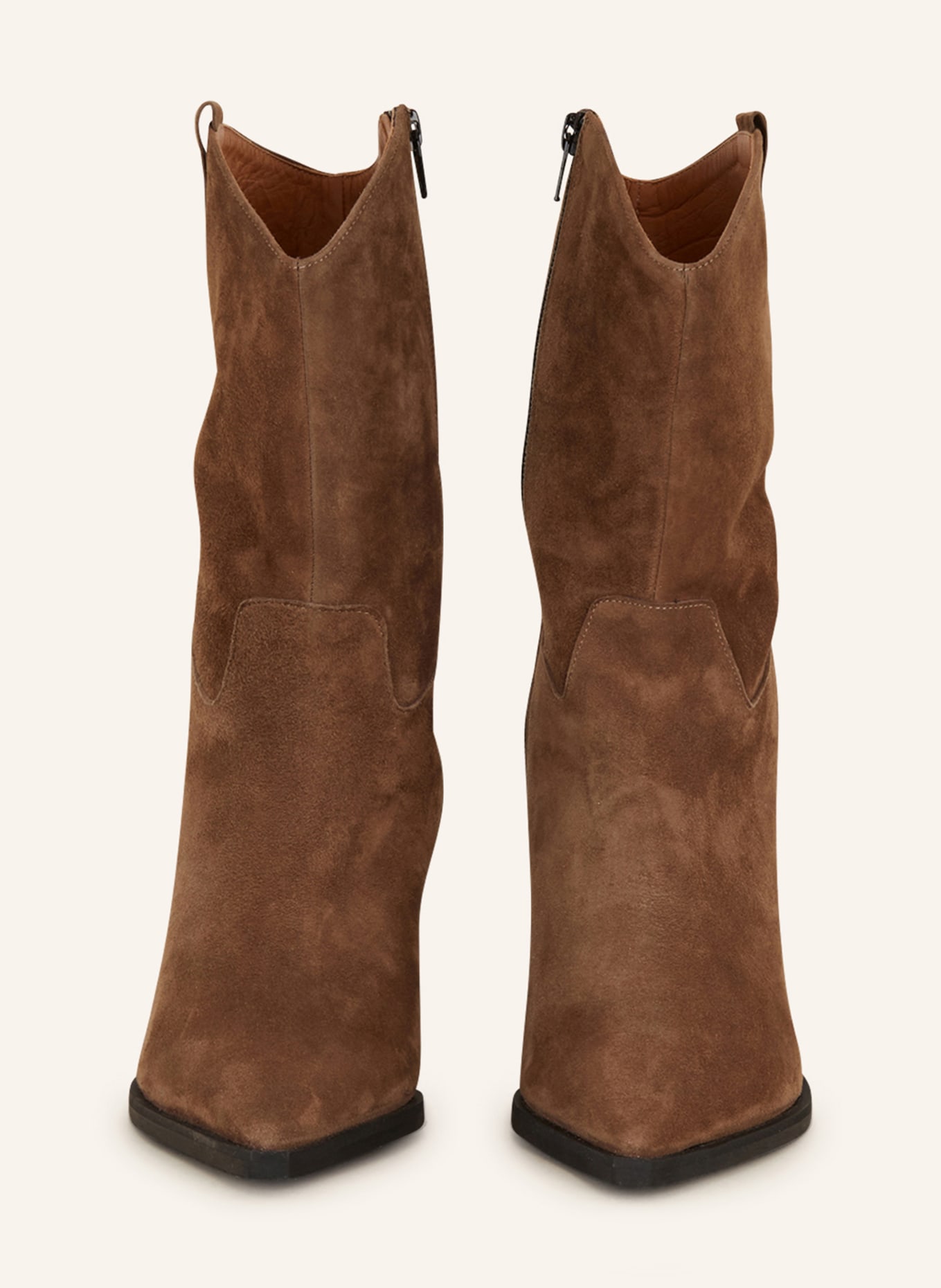THEA MIKA Cowboy boots CAMOSCIO, Color: TAUPE (Image 3)