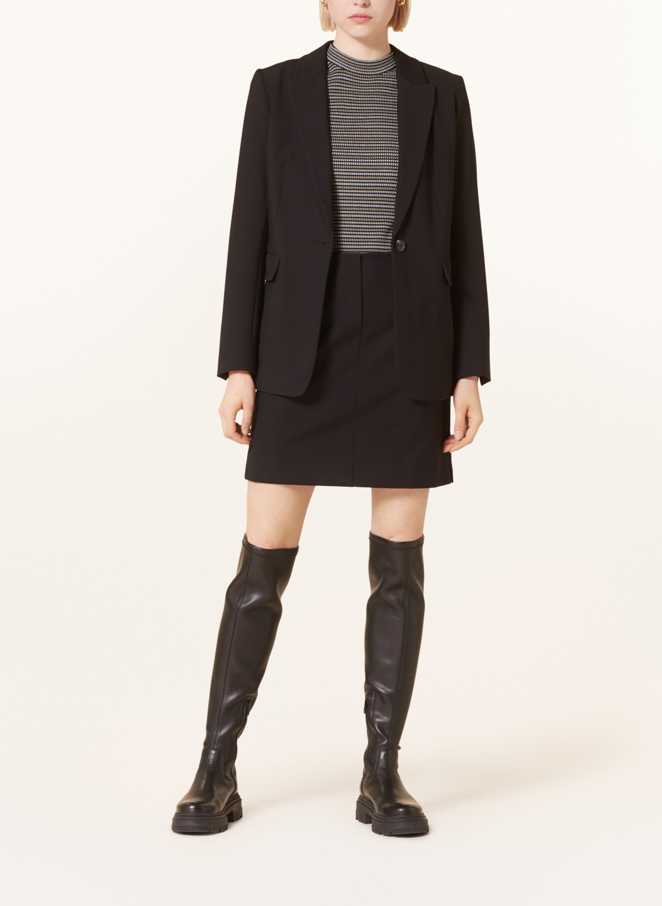comma Skirt, Color: BLACK (Image 2)