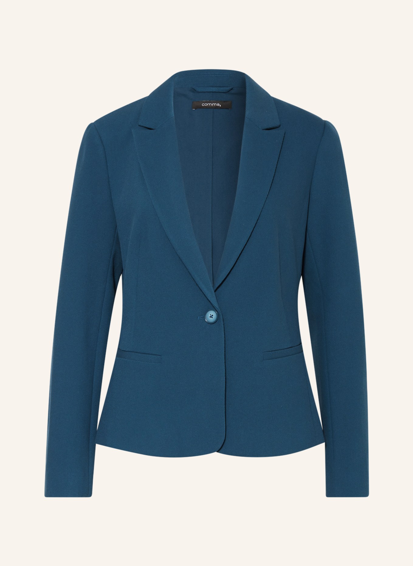 comma Piqué blazer, Color: TEAL (Image 1)