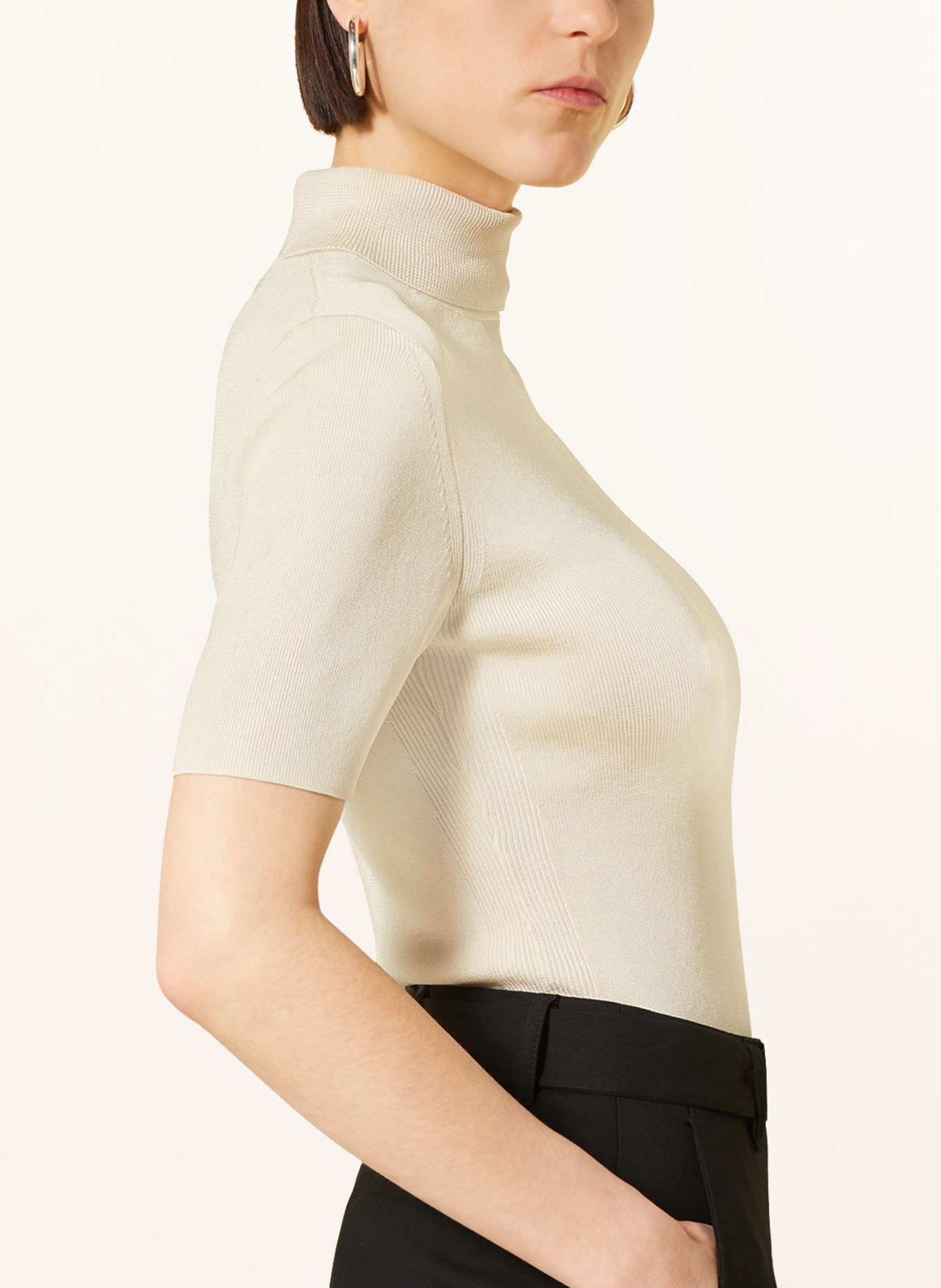 comma Knit shirt, Color: CREAM (Image 4)