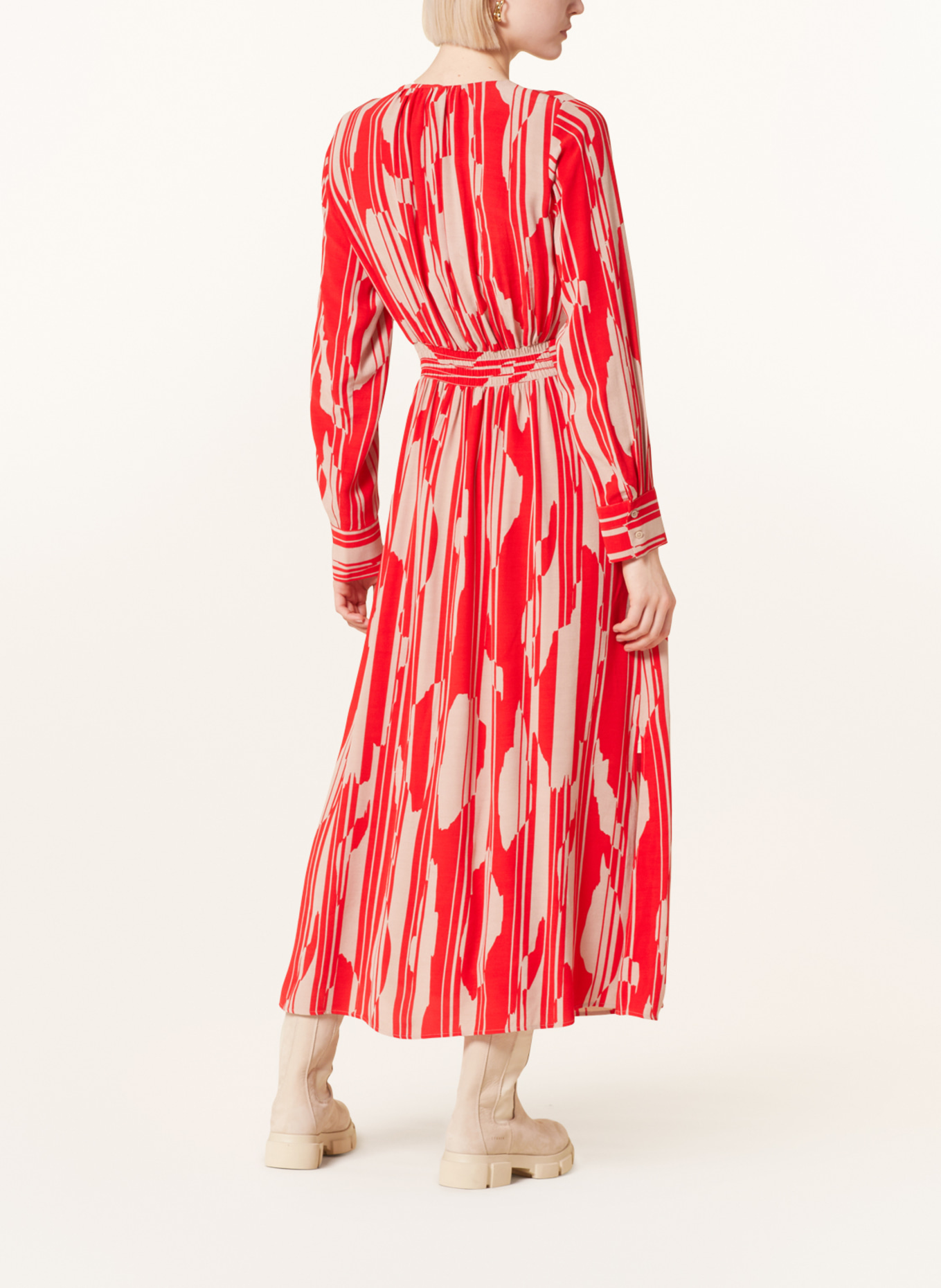 comma Dress, Color: RED/ BEIGE (Image 3)