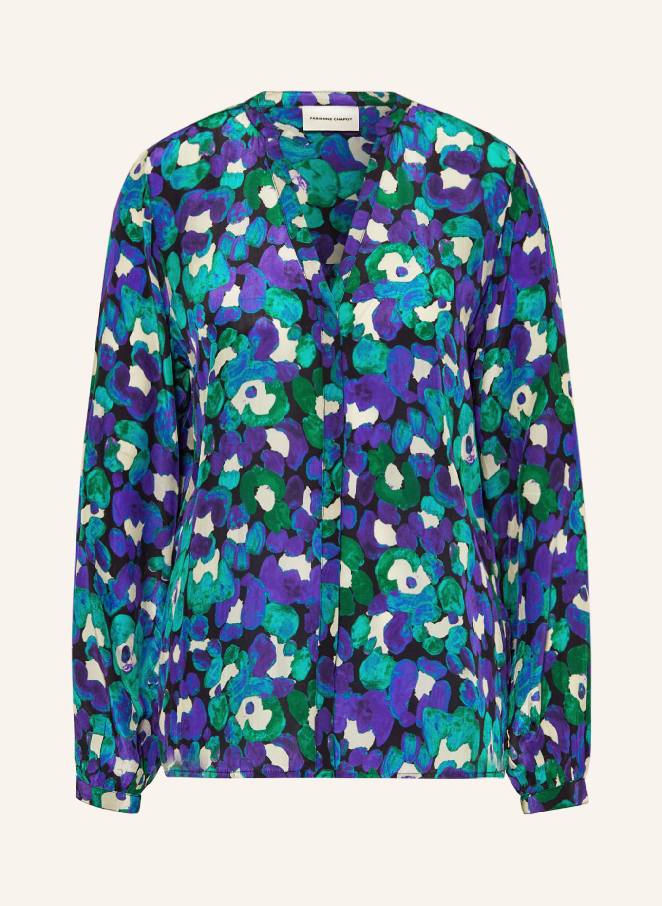 FABIENNE CHAPOT Bluse, Farbe: LILA/ GRÜN/ SCHWARZ (Bild 1)