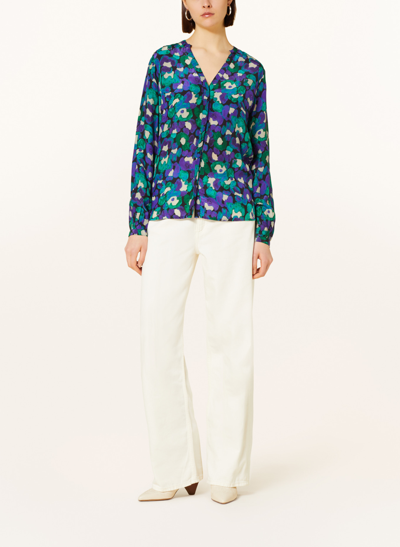 FABIENNE CHAPOT Bluse, Farbe: LILA/ GRÜN/ SCHWARZ (Bild 2)