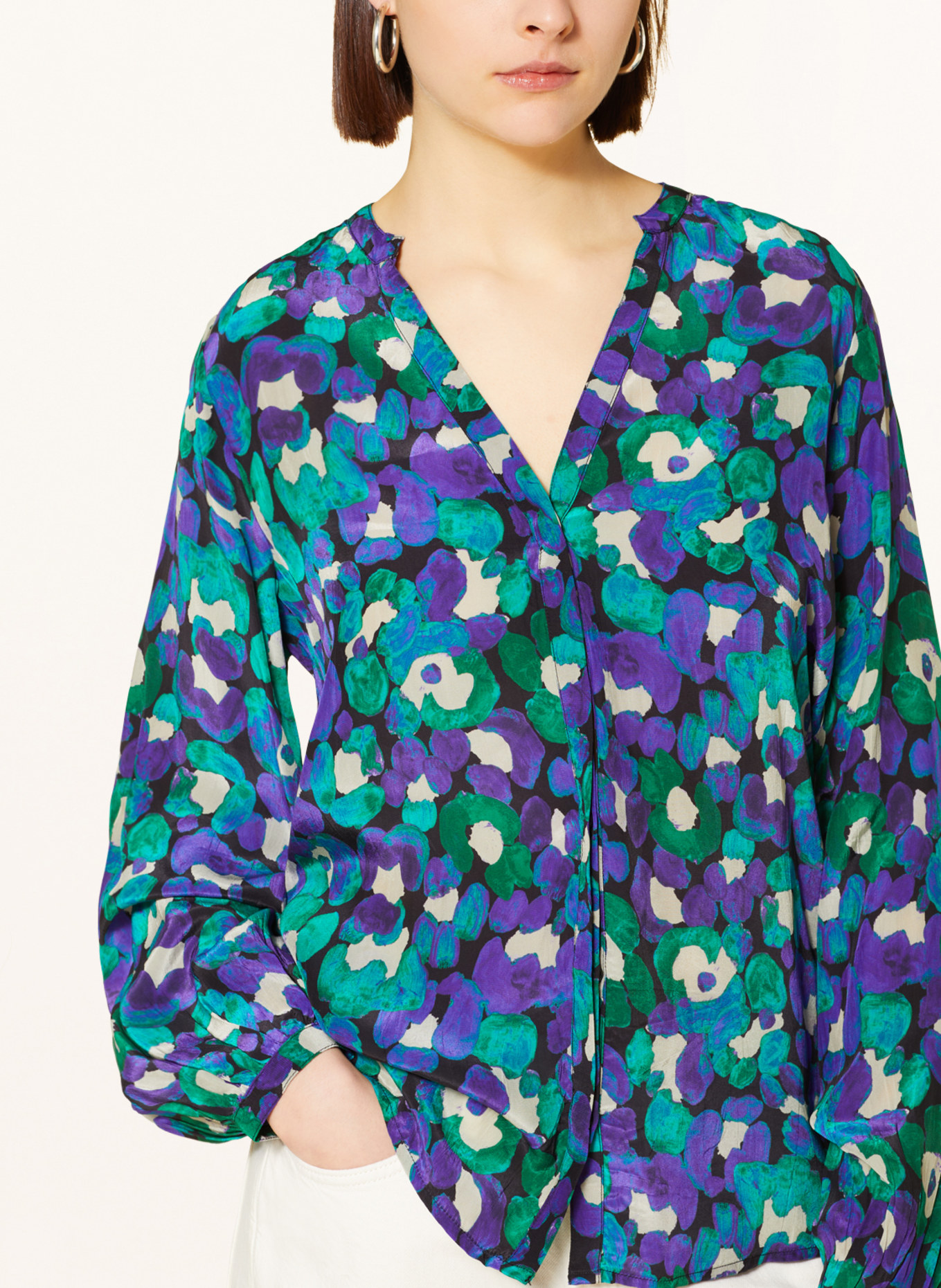 FABIENNE CHAPOT Bluse, Farbe: LILA/ GRÜN/ SCHWARZ (Bild 4)