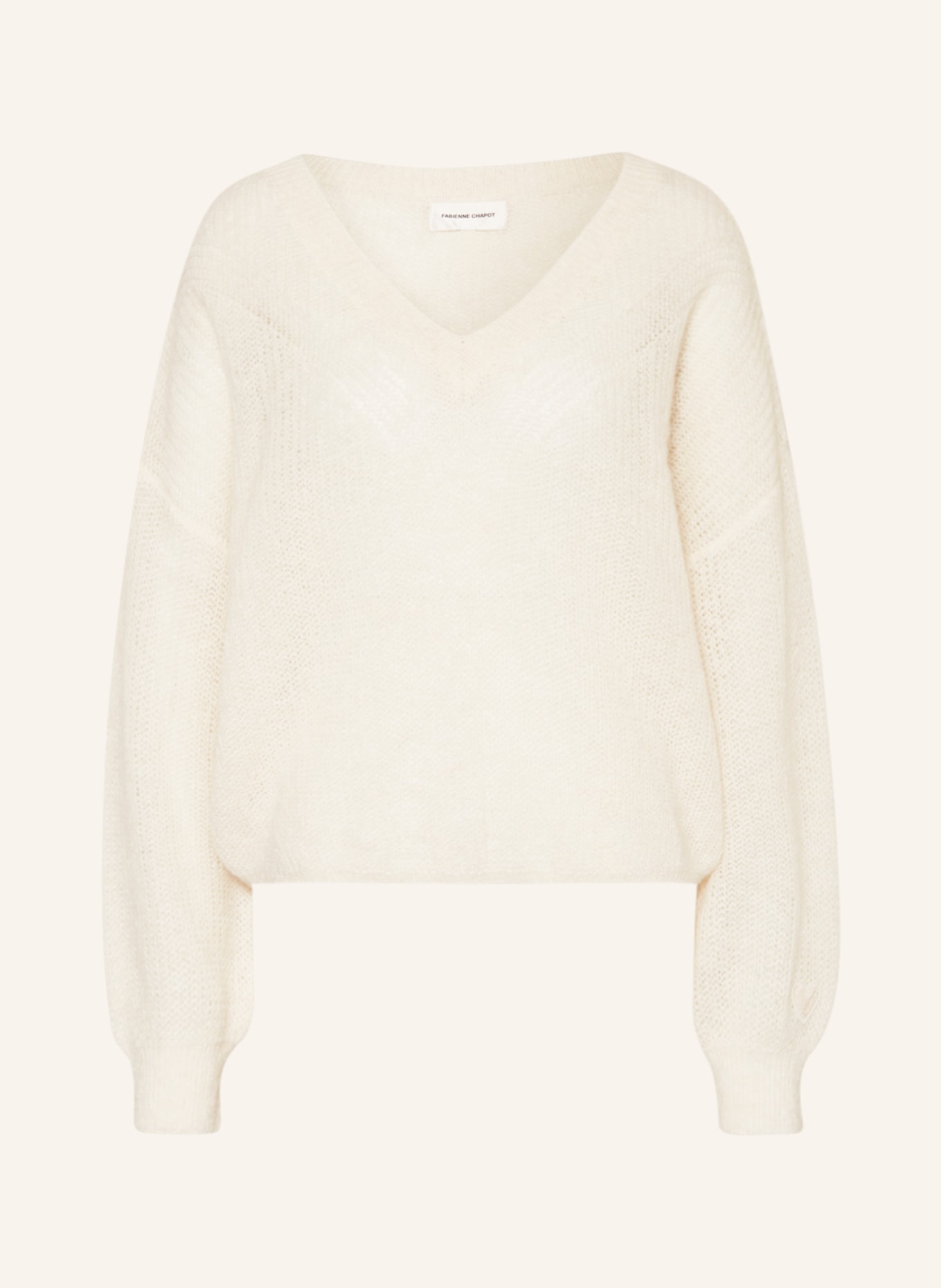 FABIENNE CHAPOT Sweater AIRY with alpaca, Color: ECRU (Image 1)