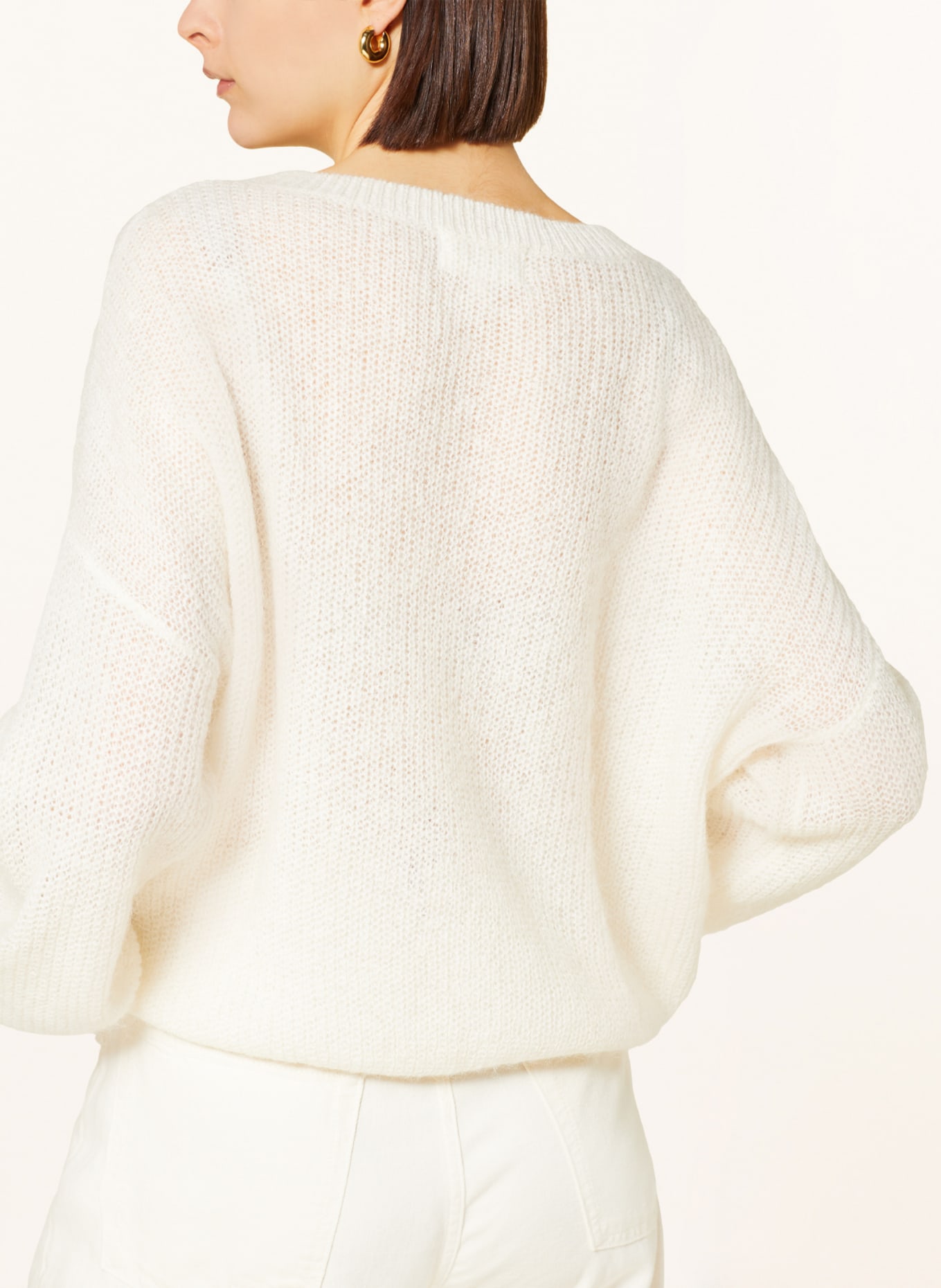 FABIENNE CHAPOT Sweter AIRY z dodatkiem alpaki, Kolor: ECRU (Obrazek 4)