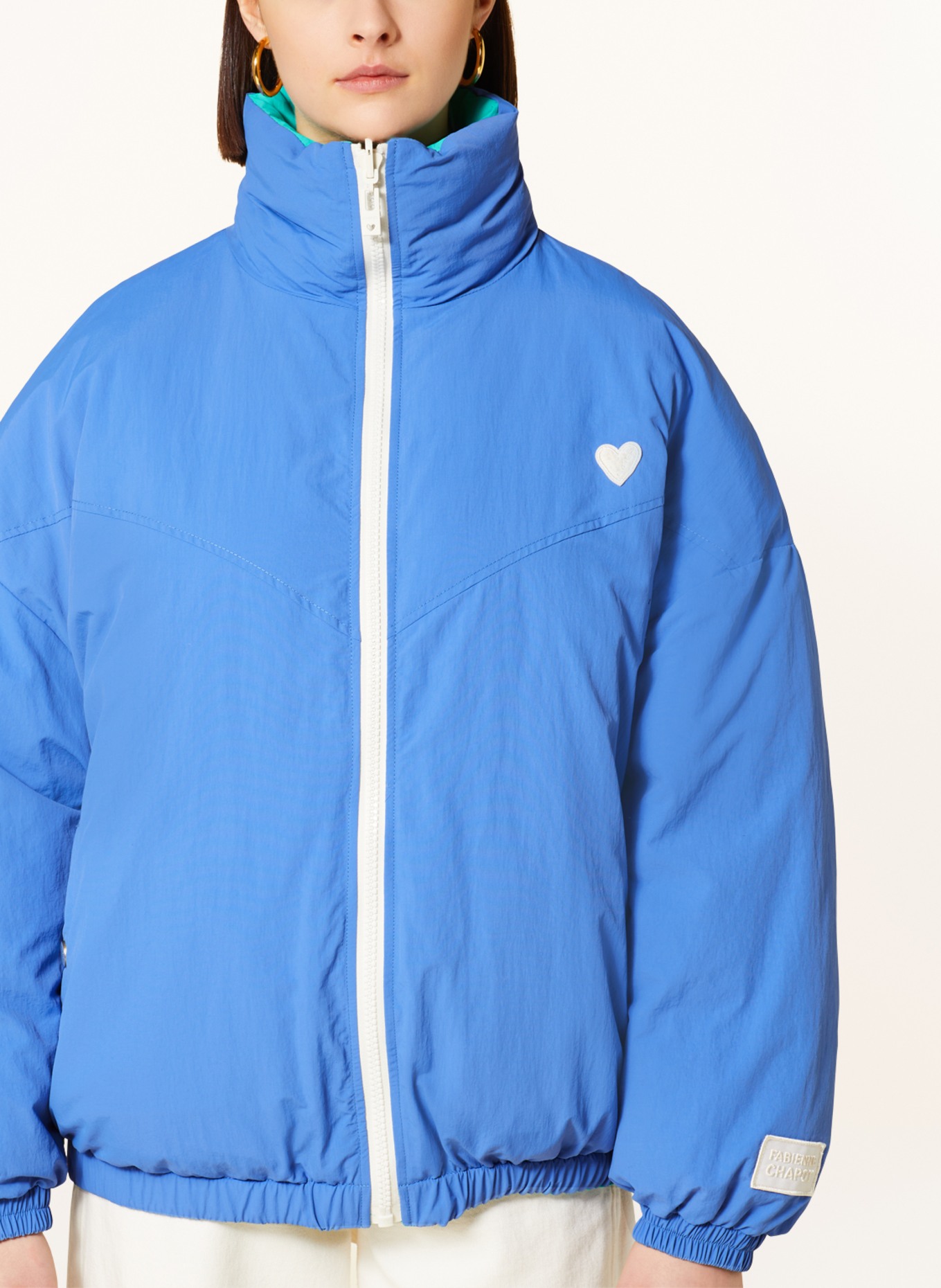 FABIENNE CHAPOT Reversible quilted jacket MIKA in blue