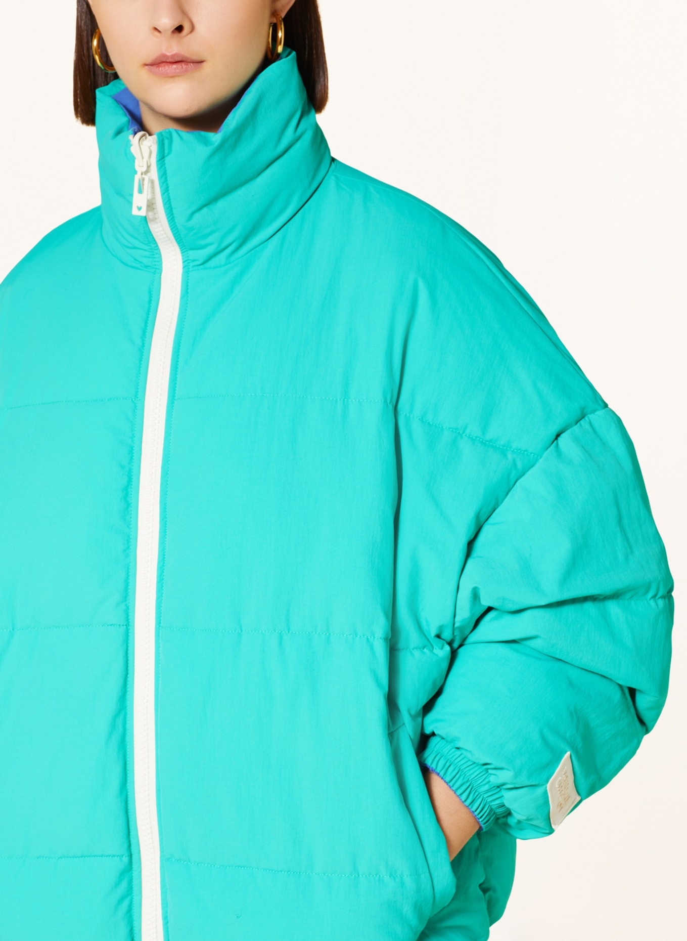 FABIENNE CHAPOT Reversible quilted jacket MIKA in blue