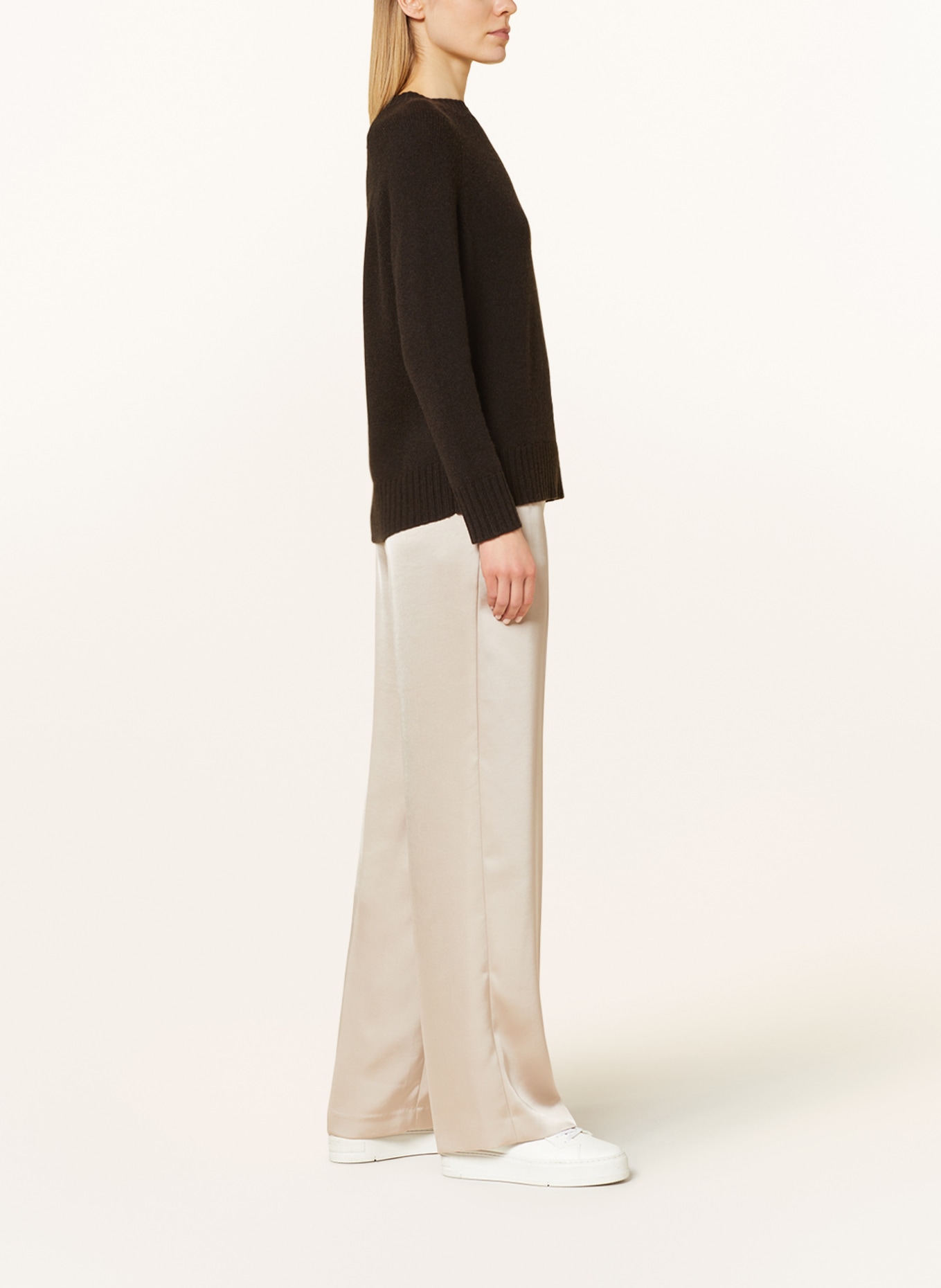 MARC CAIN Marlene kalhoty WUKARI ze saténu: 646 warm stone