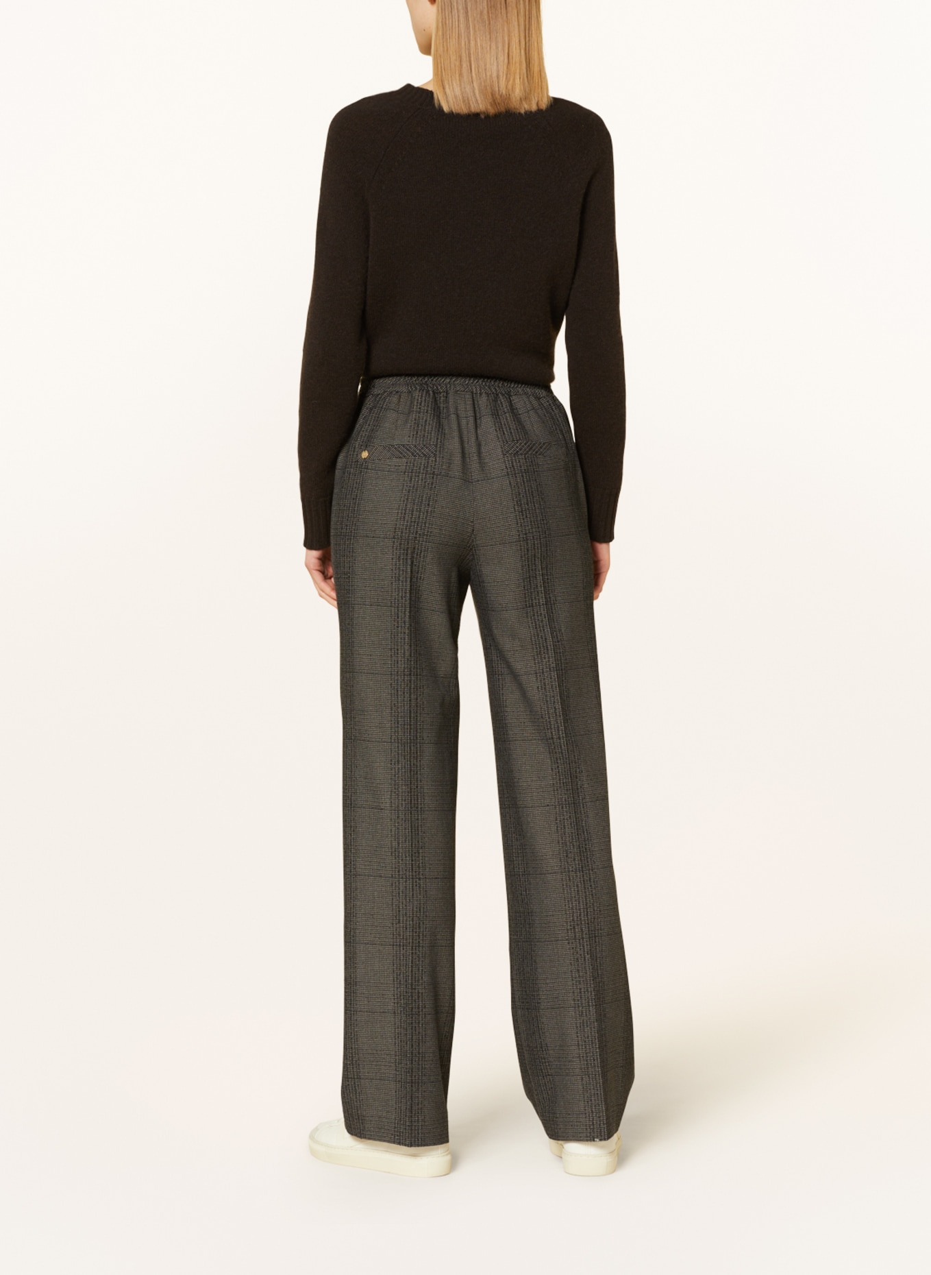 MARC CAIN Wide leg trousers WASHINGTON, Color: 646 warm stone (Image 3)