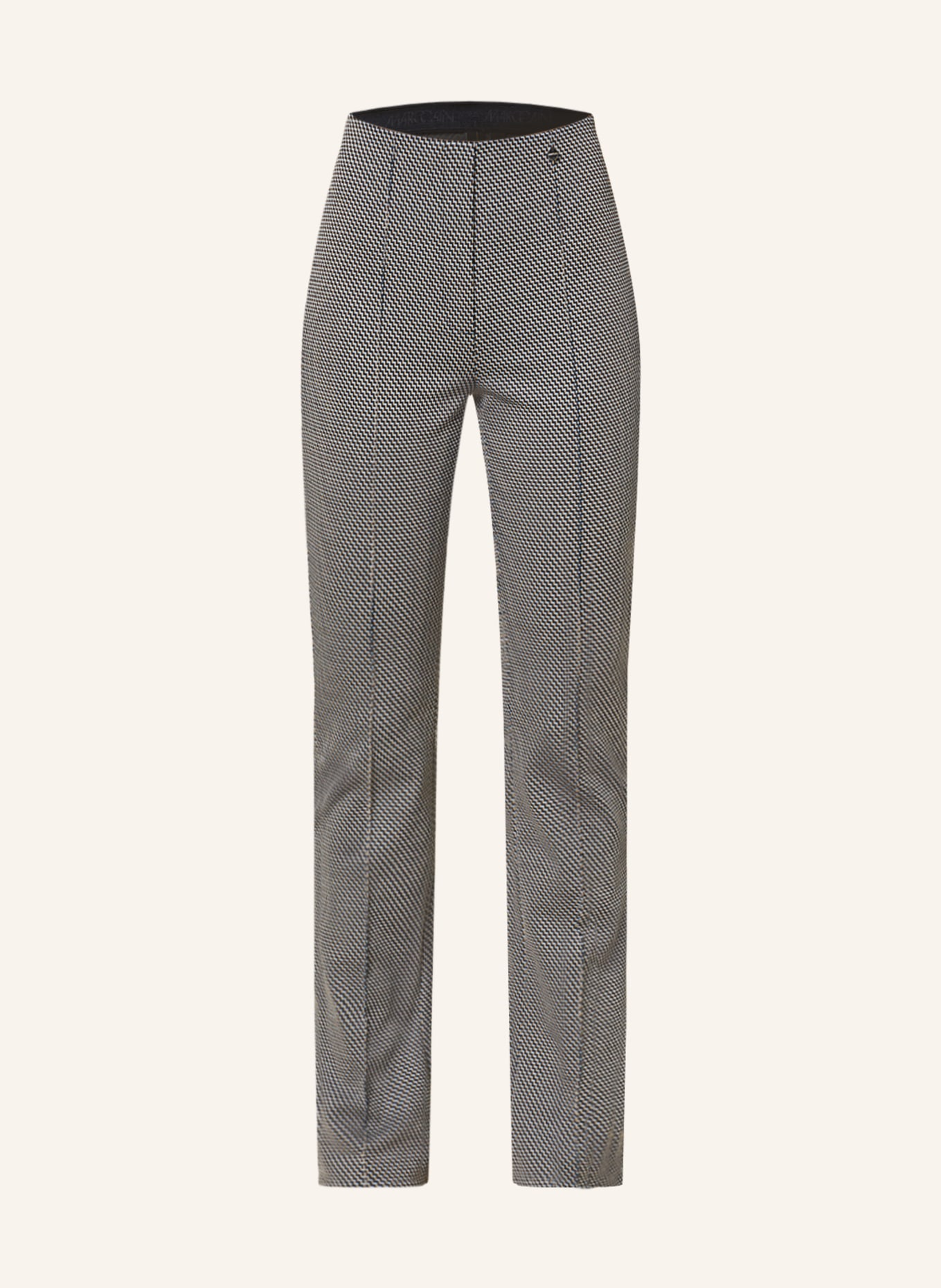 MARC CAIN Jersey pants FREDERICA, Color: DARK BLUE/ GRAY (Image 1)