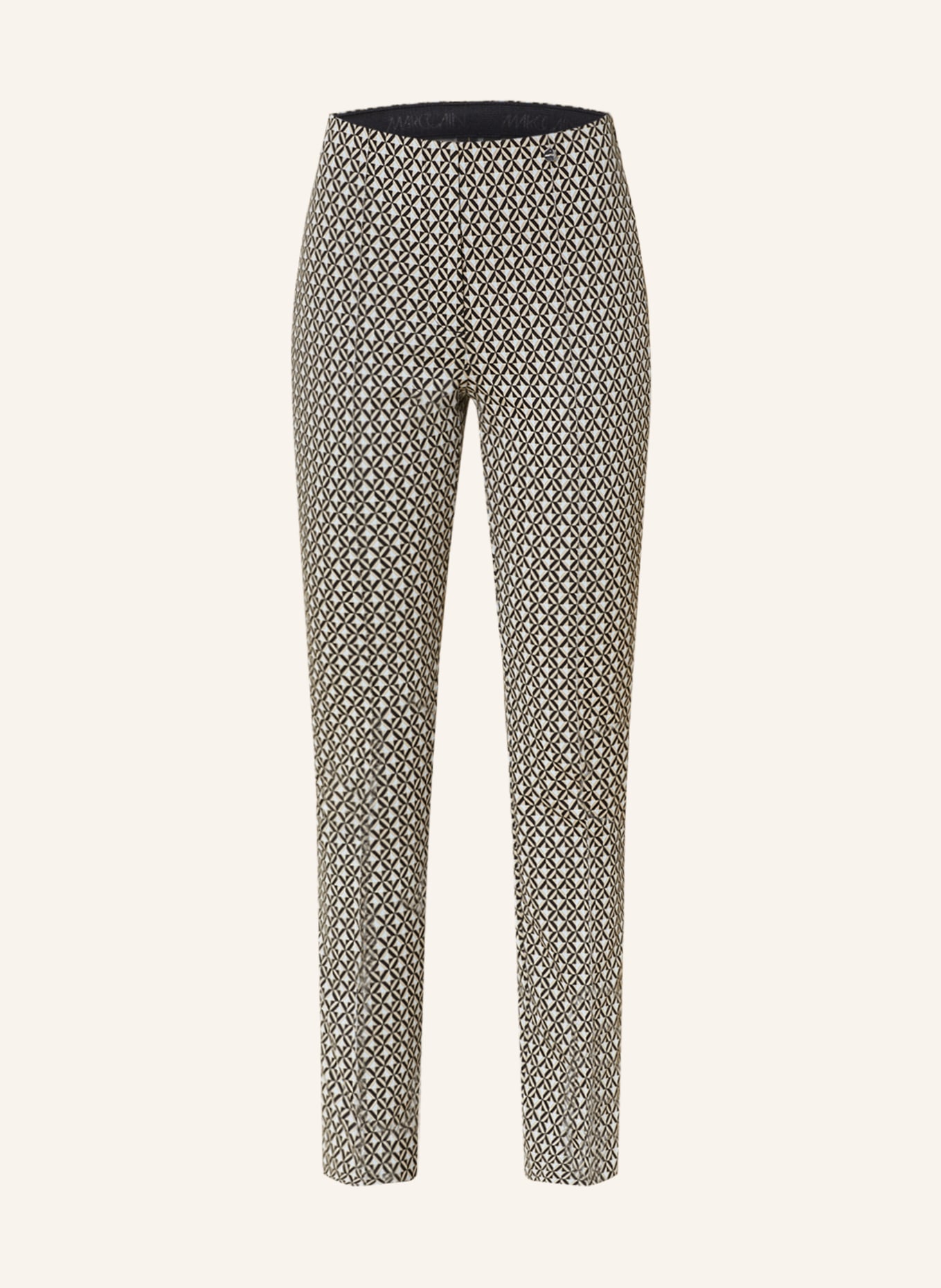 MARC CAIN Jersey pants FREDERICA, Color: 646 warm stone (Image 1)