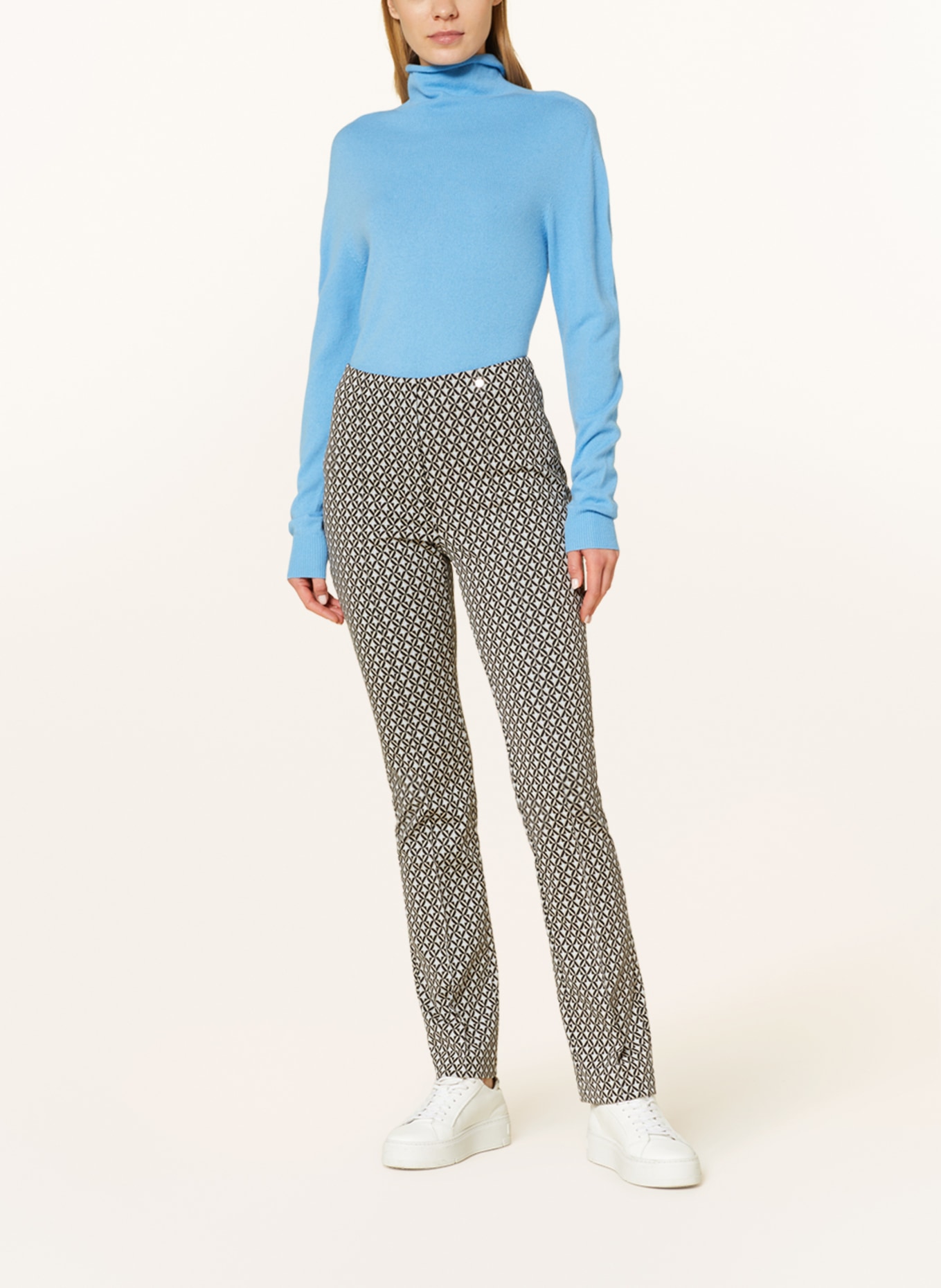 MARC CAIN Jersey pants FREDERICA, Color: 646 warm stone (Image 2)
