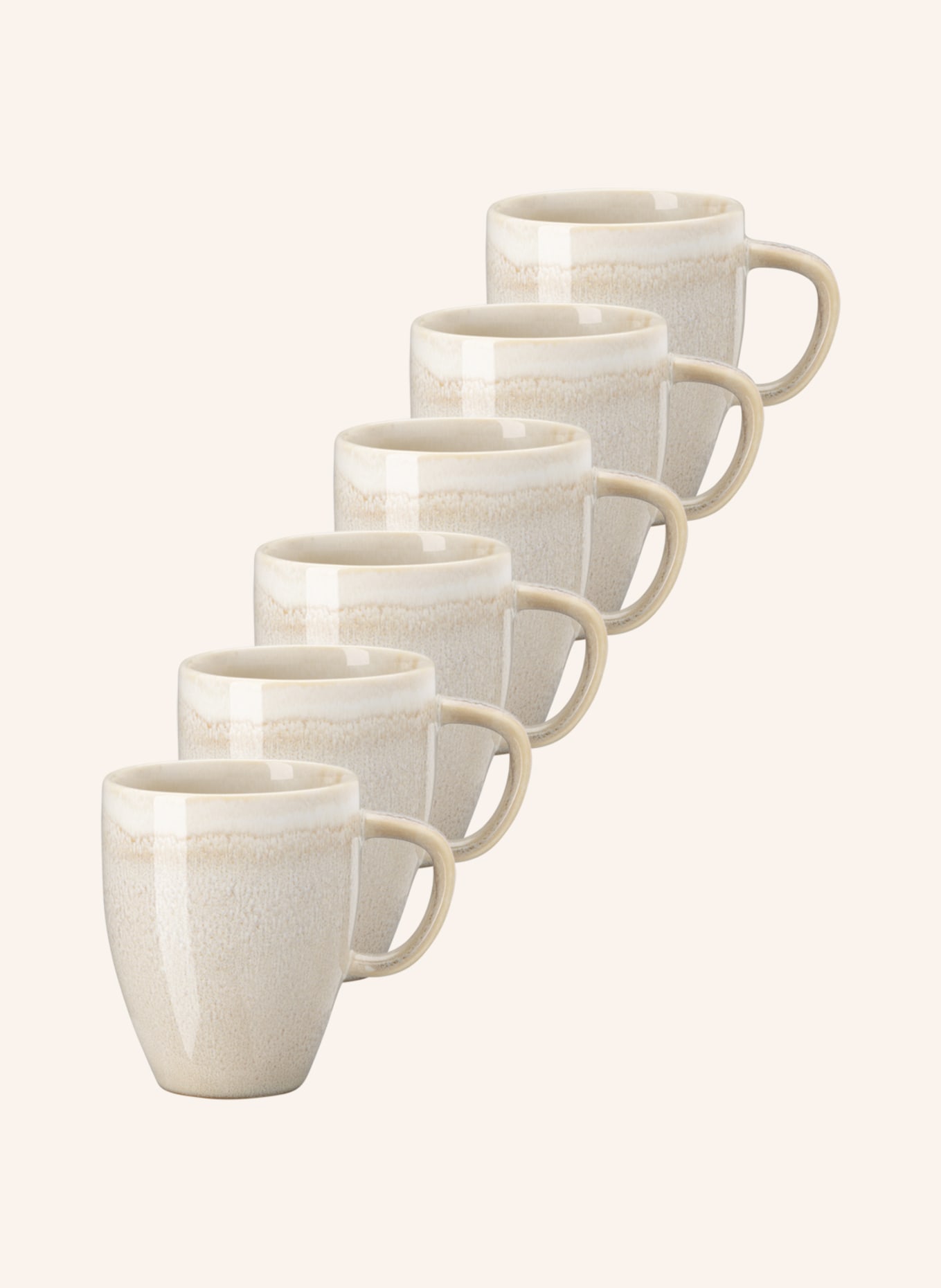 Rosenthal Set of 6 mugs JUNTO DUNE, Color: CREAM (Image 1)