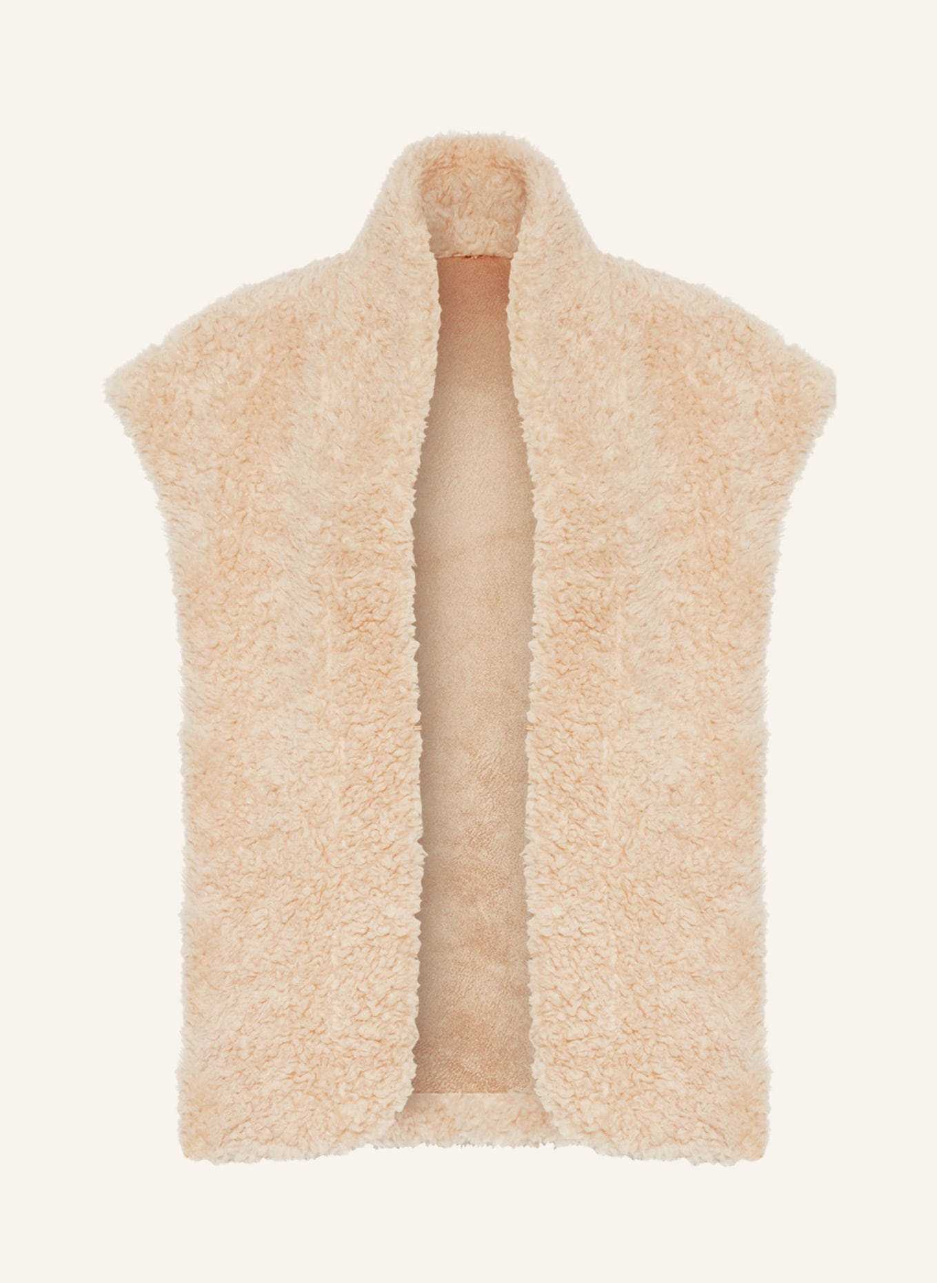STUDIO AR Teddy vest, Color: ECRU (Image 1)