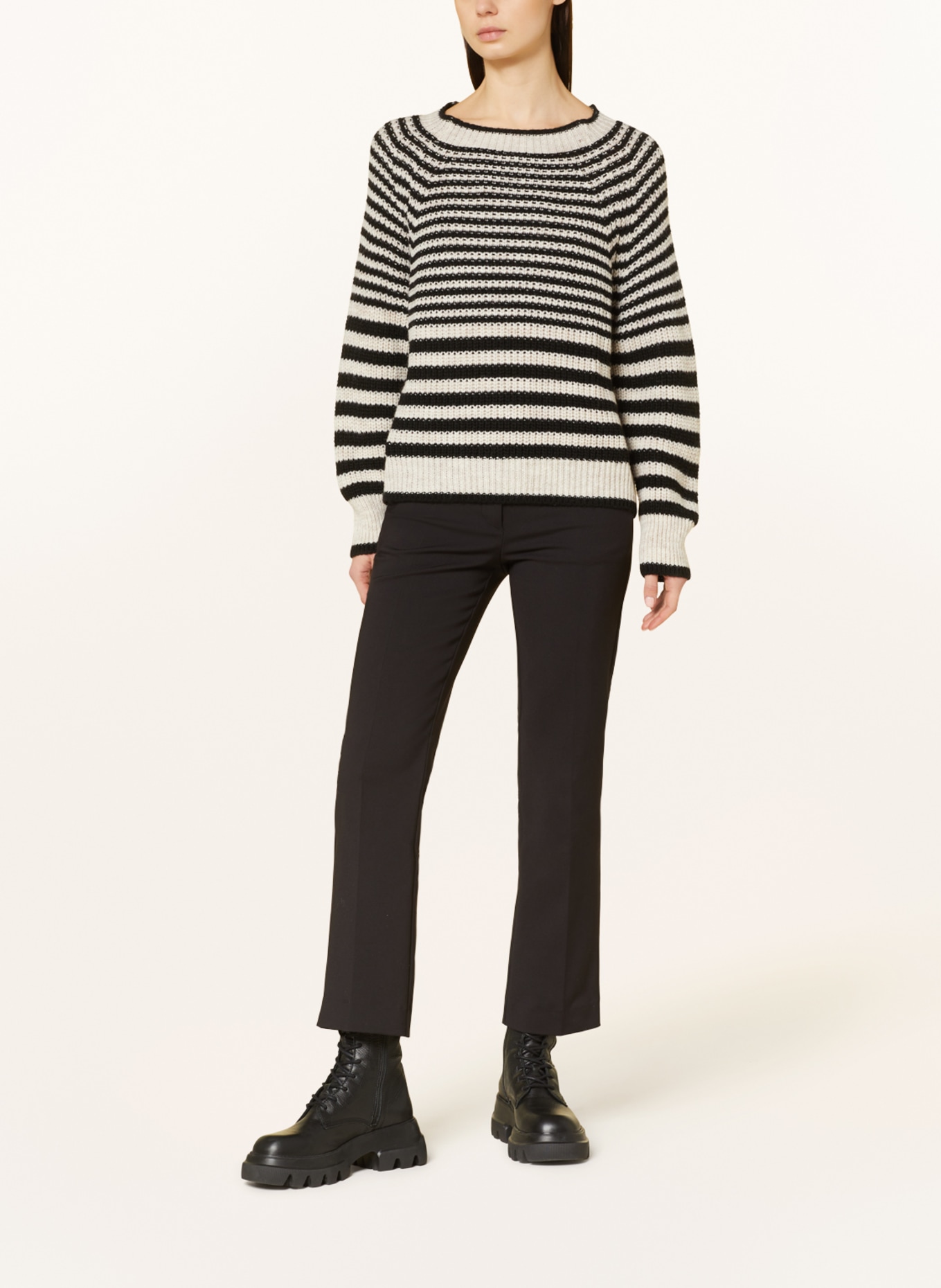 Herrlicher Sweater FLORAMIA, Color: BLACK/ WHITE (Image 2)