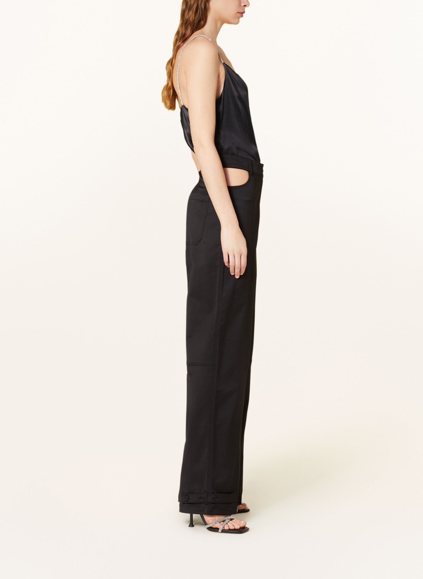 ENVII Trousers ENEMBLA with cut-outs, Color: BLACK (Image 3)
