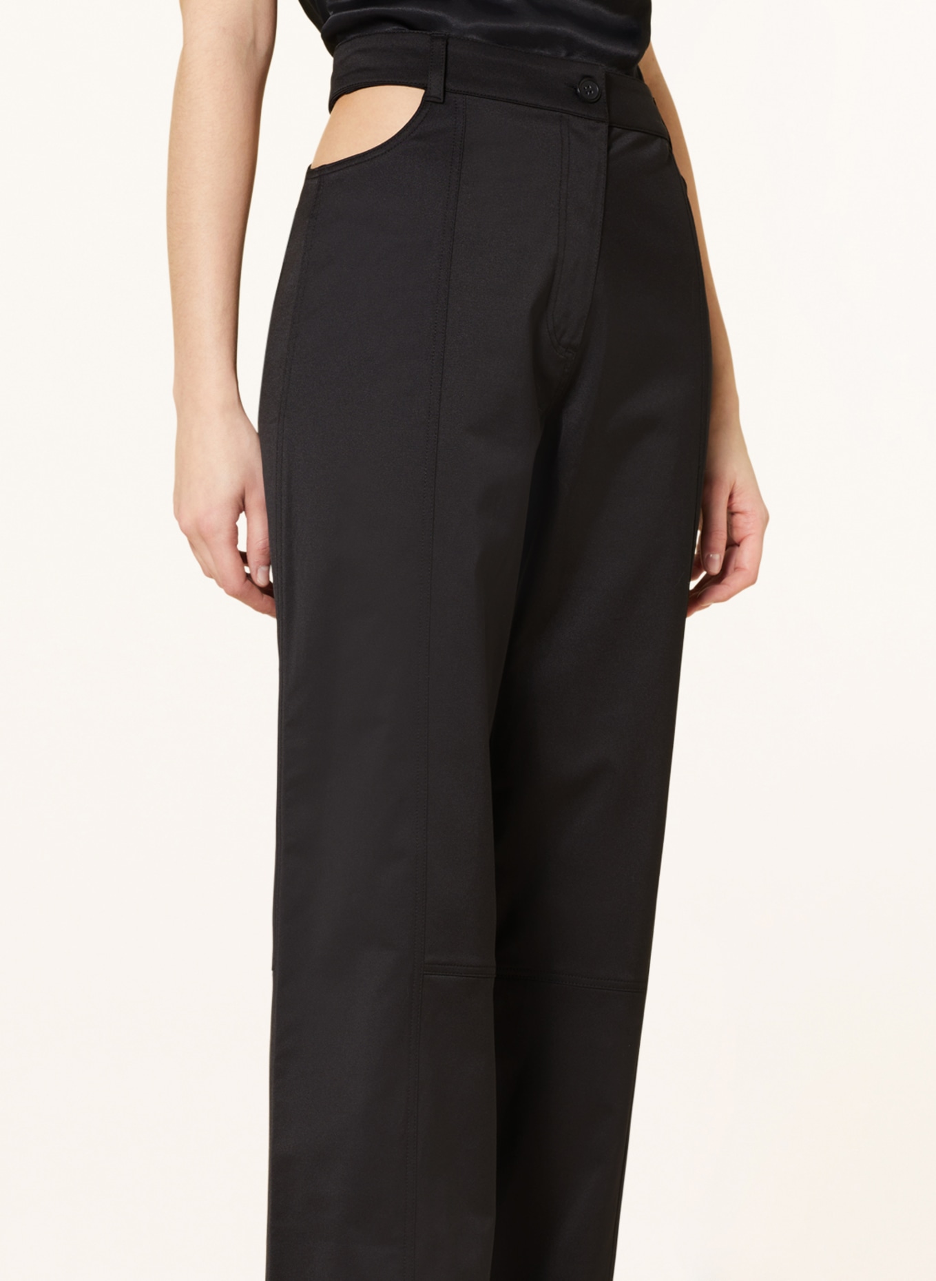 ENVII Trousers ENEMBLA with cut-outs, Color: BLACK (Image 5)