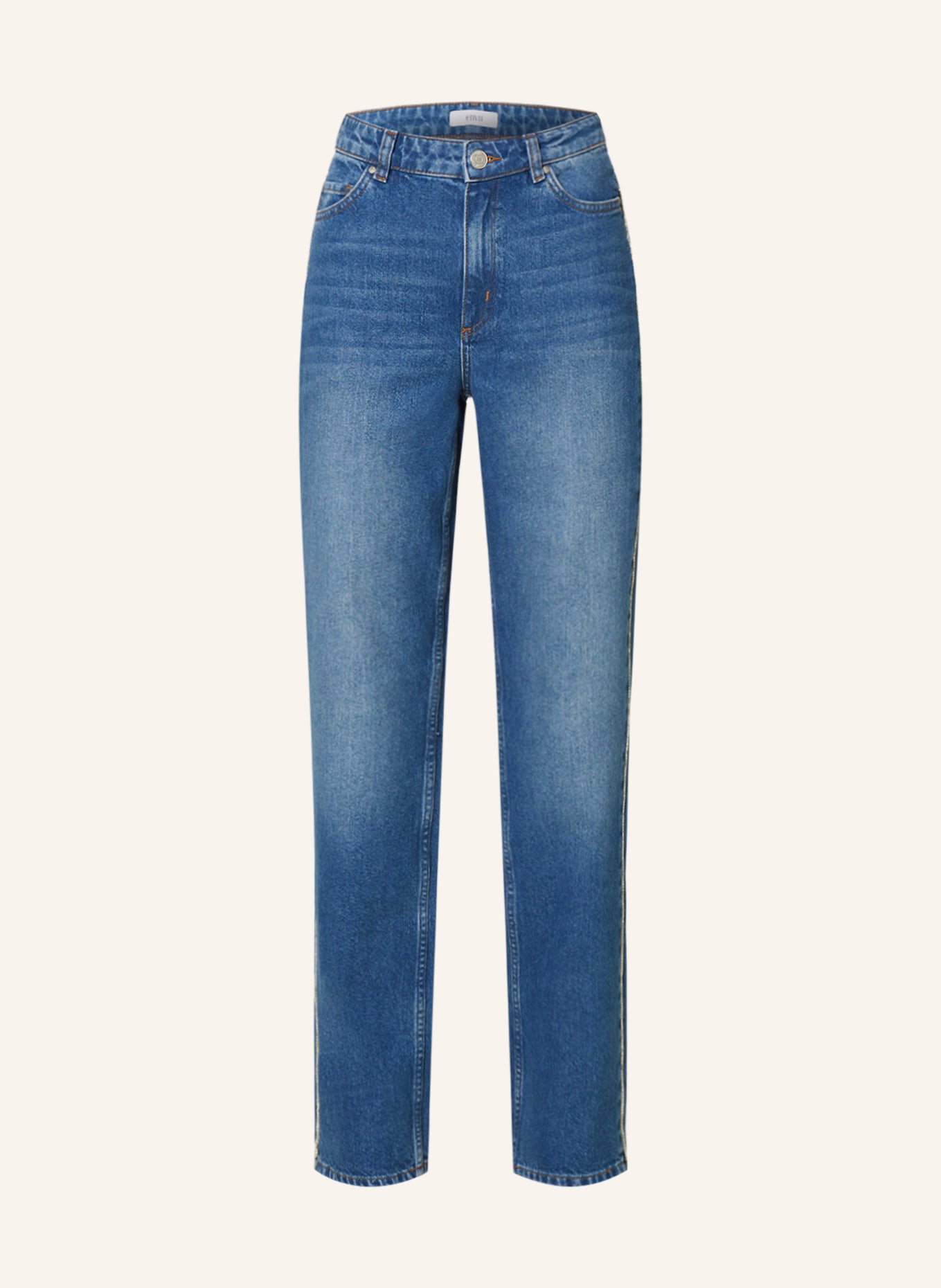 ENVII Straight jeans ENBREE with decorative gems, Color: authentic blue (Image 1)
