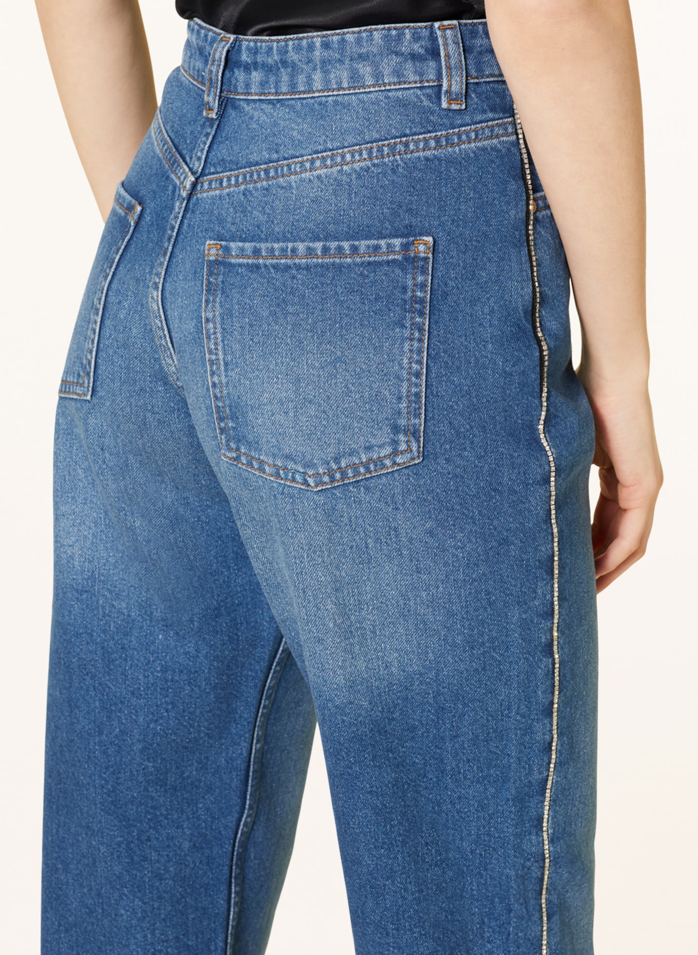 ENVII Straight Jeans ENBREE mit Schmucksteinen, Farbe: authentic blue (Bild 5)