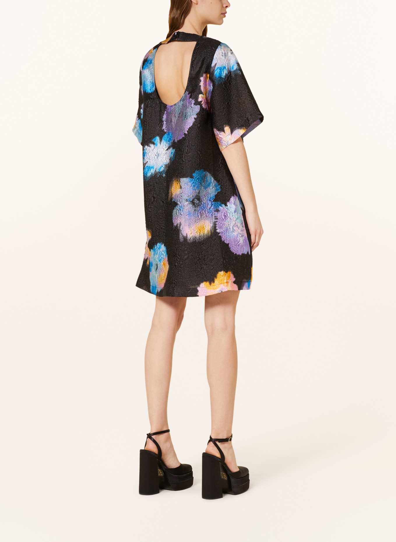 ENVII Dress ENWOMBAT, Color: BLACK/ ORANGE/ DARK YELLOW (Image 3)