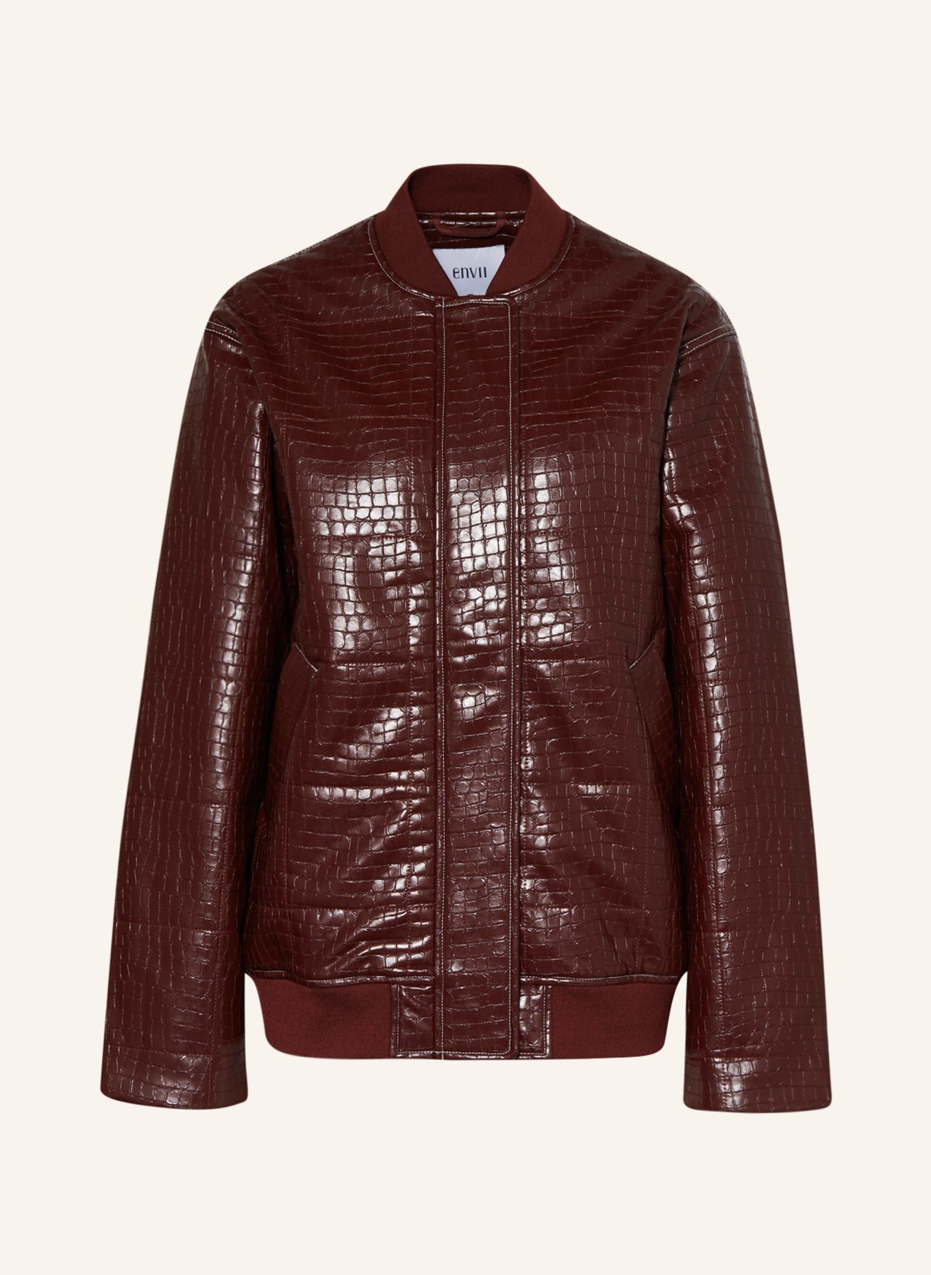 ENVII Jacket ENCRICKET in leather look, Color: DARK RED (Image 1)