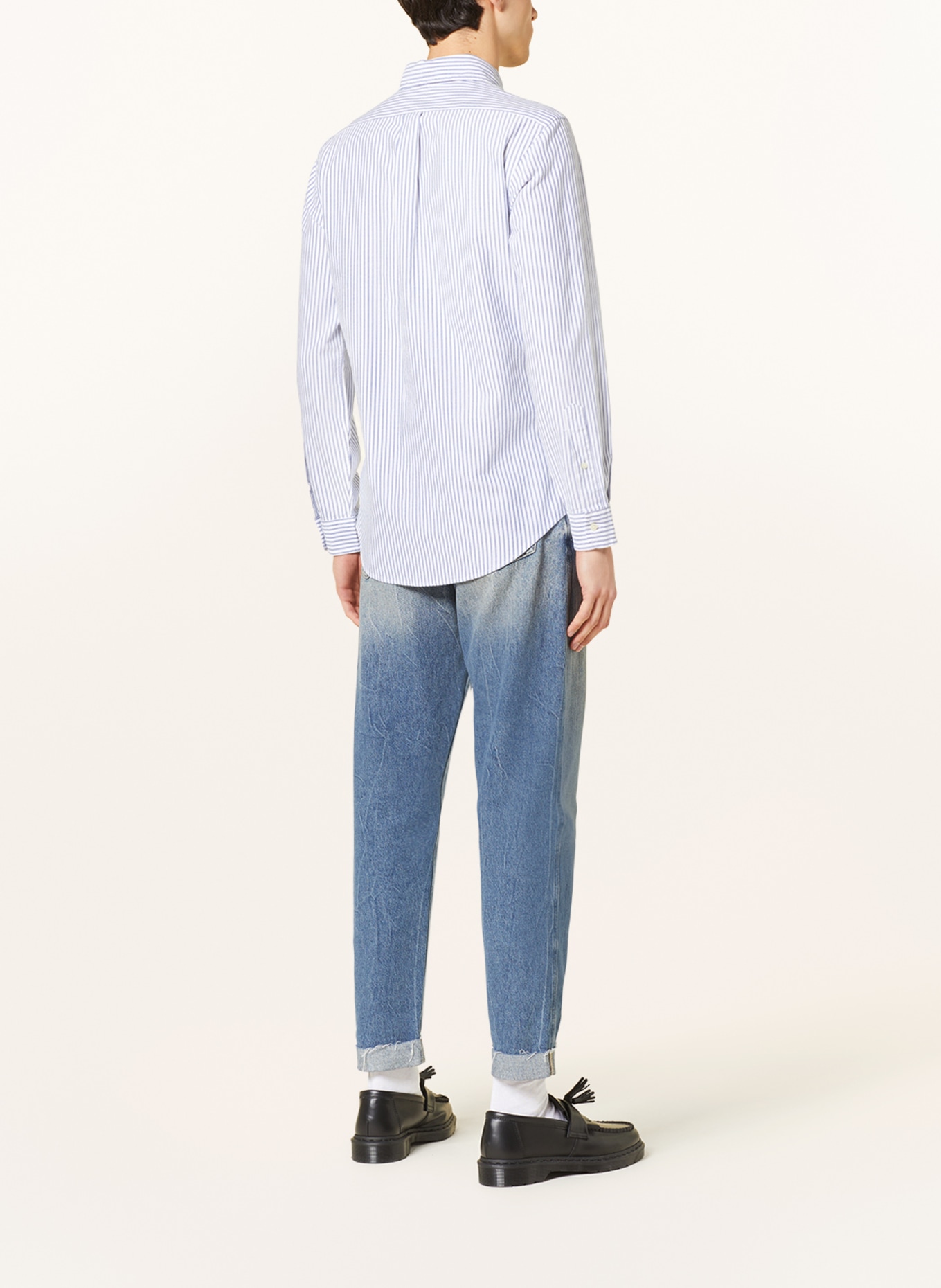 POLO RALPH LAUREN Hemd Custom Fit, Farbe: WEISS/ BLAU (Bild 3)