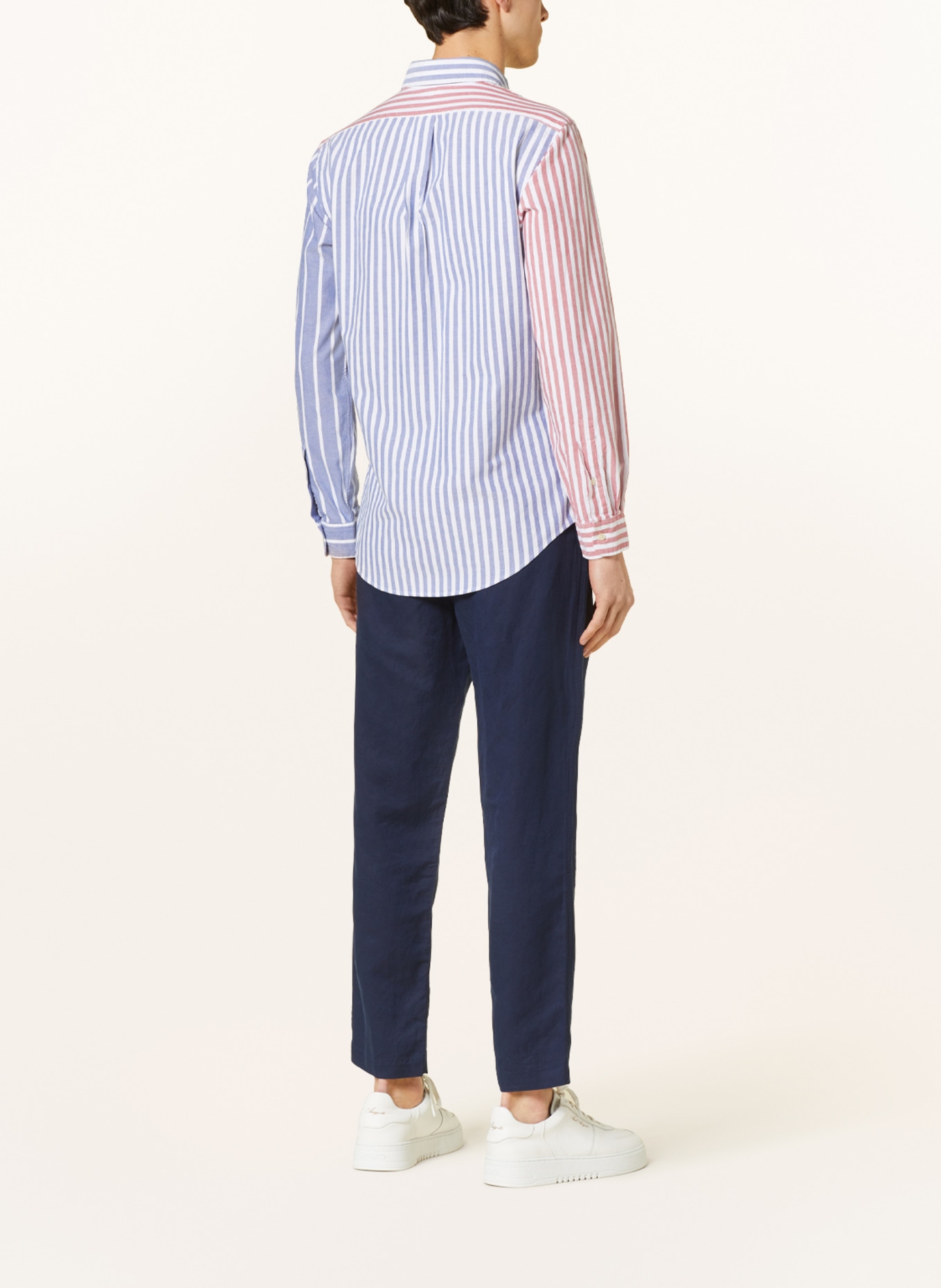 POLO RALPH LAUREN Hemd Custom Fit, Farbe: BLAU/ HELLROT/ WEISS (Bild 3)