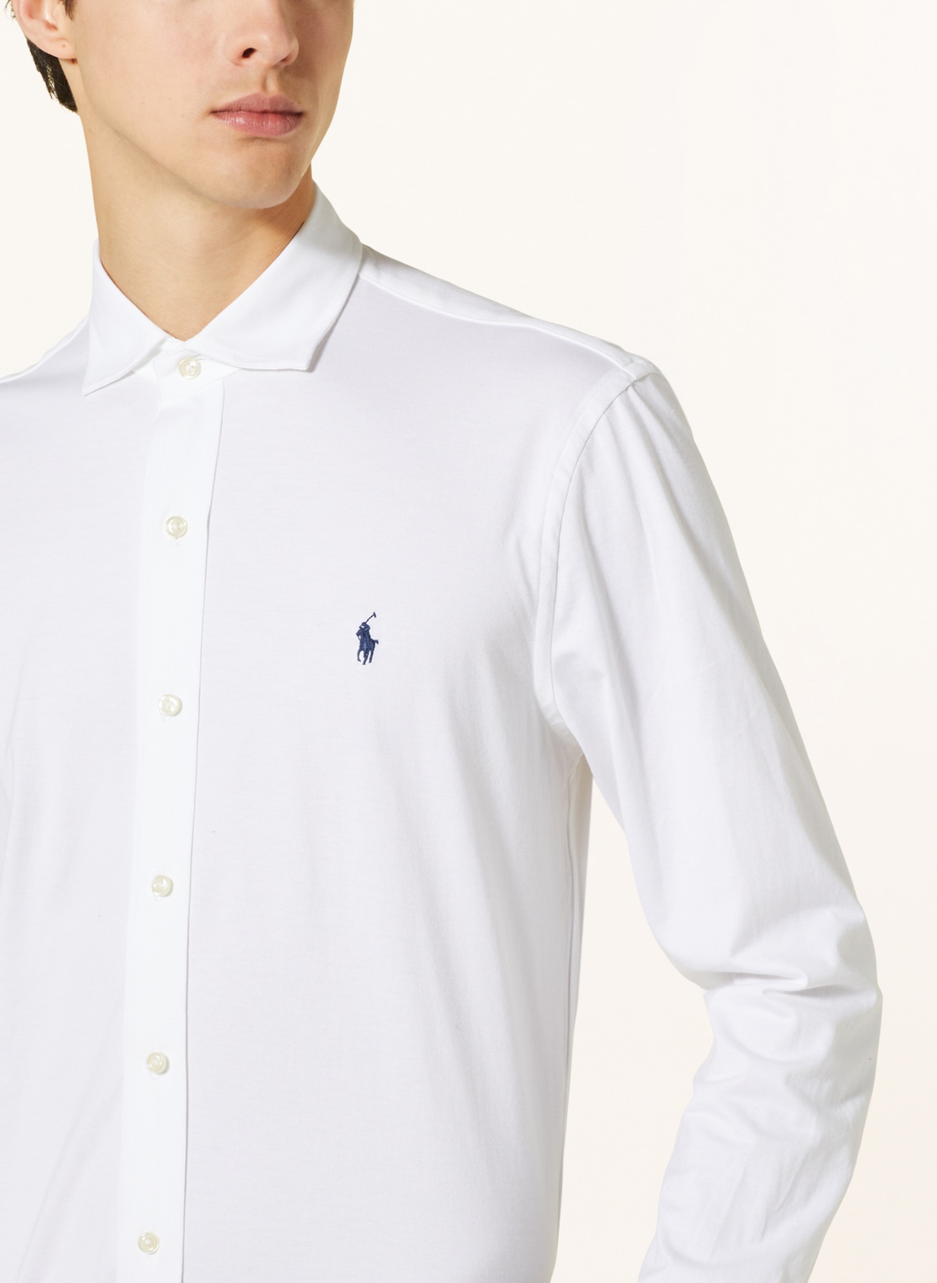 POLO RALPH LAUREN Jersey shirt regular fit, Color: WHITE (Image 4)