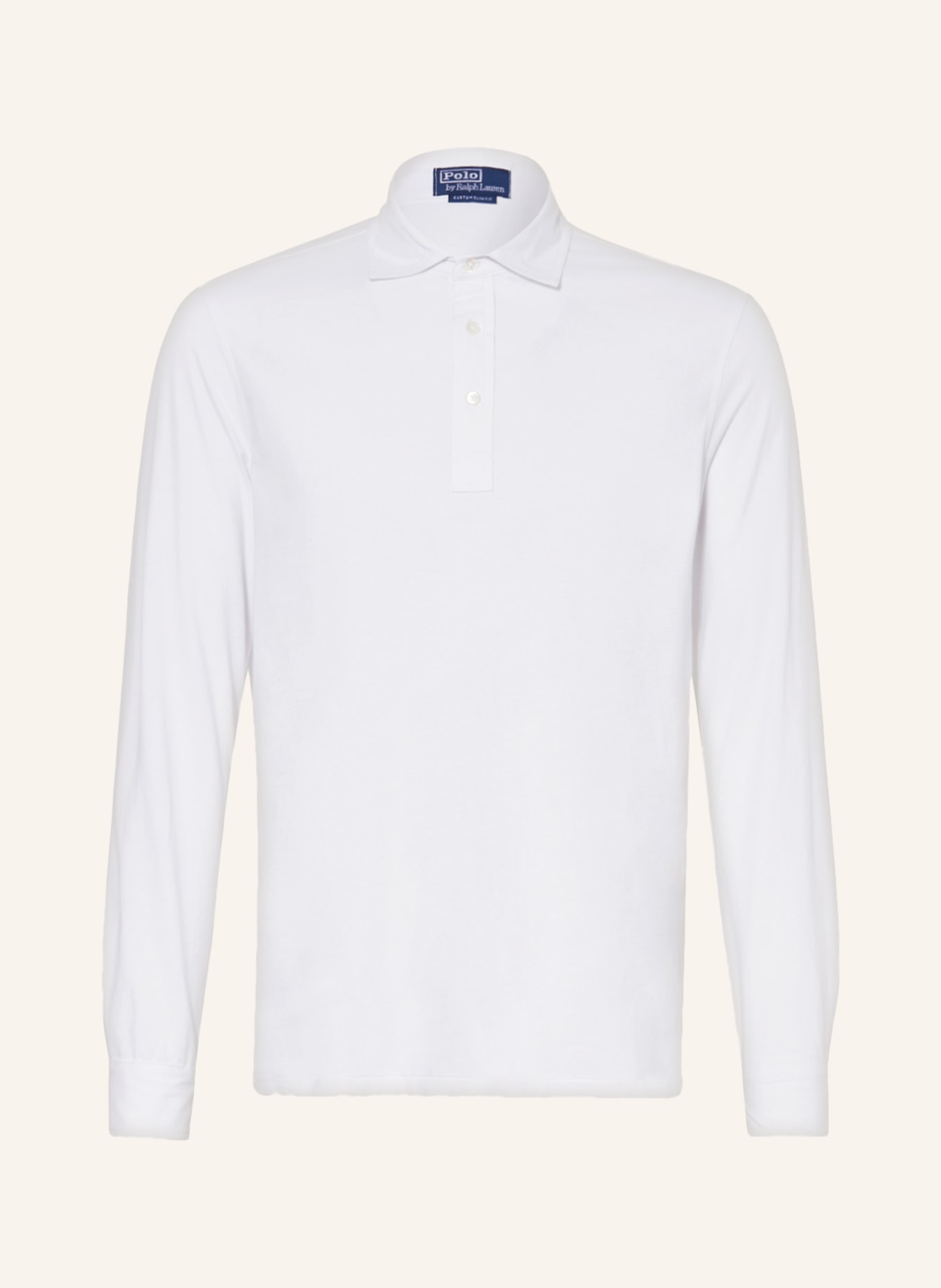 POLO RALPH LAUREN Jersey-Poloshirt Custom Slim Fit, Farbe: WEISS (Bild 1)