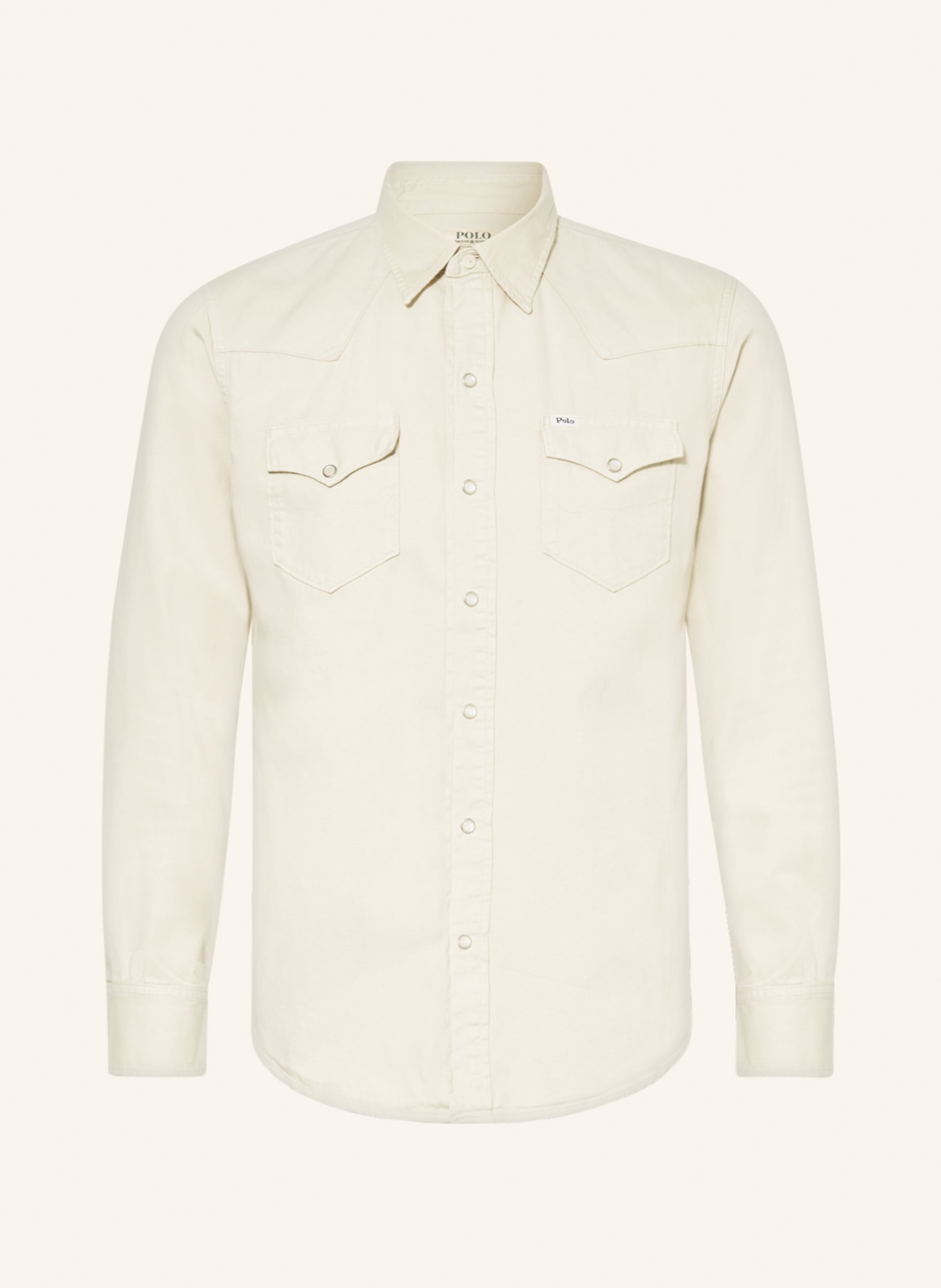POLO RALPH LAUREN Koszula jeansowa slim fit, Kolor: JASNOBRĄZOWY (Obrazek 1)