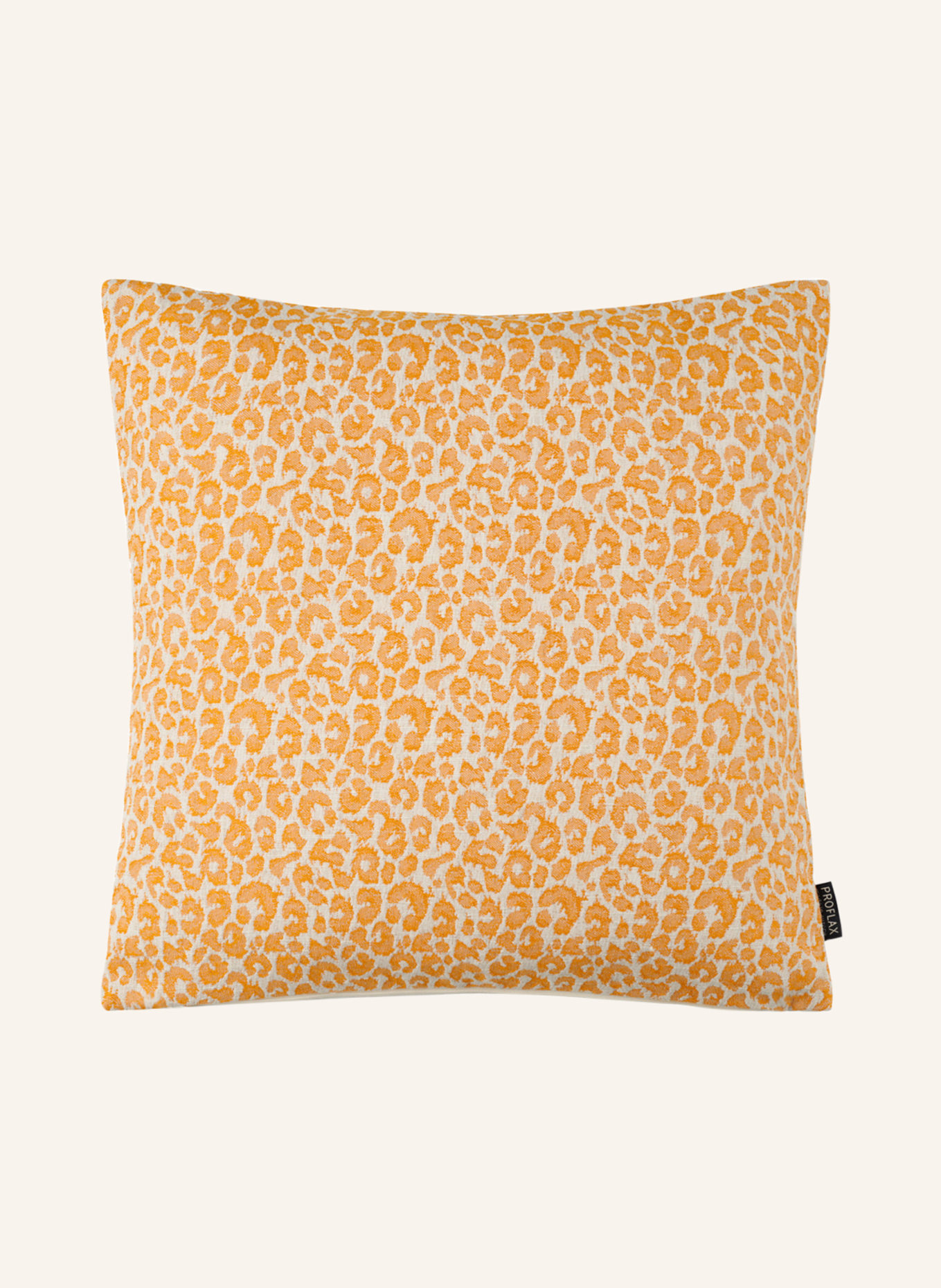PROFLAX Decorative cushion cover PAM, Color: CREAM/ ORANGE (Image 1)