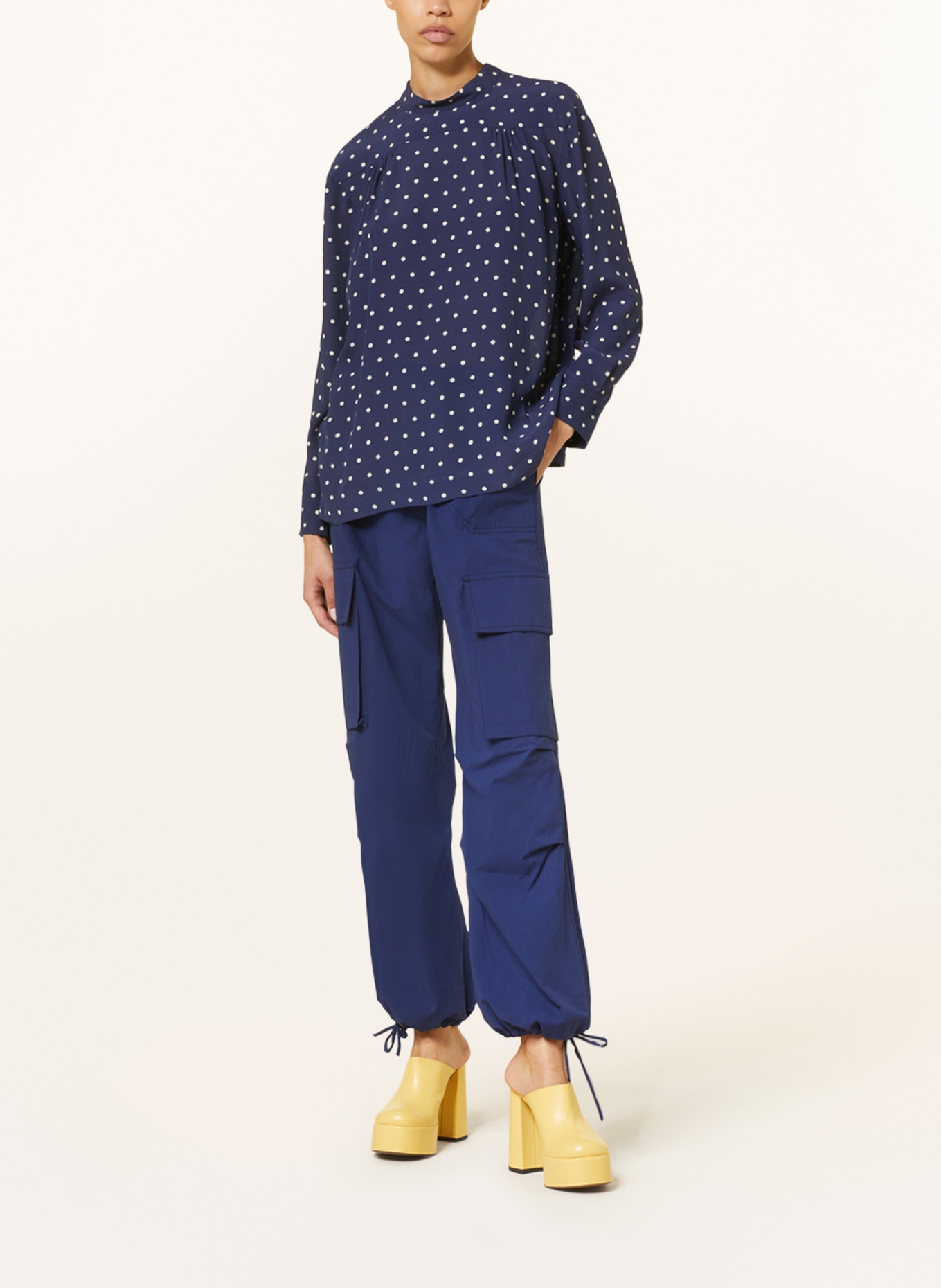 BAUM UND PFERDGARTEN Shirt blouse MONTANIA, Color: BLUE/ WHITE (Image 2)