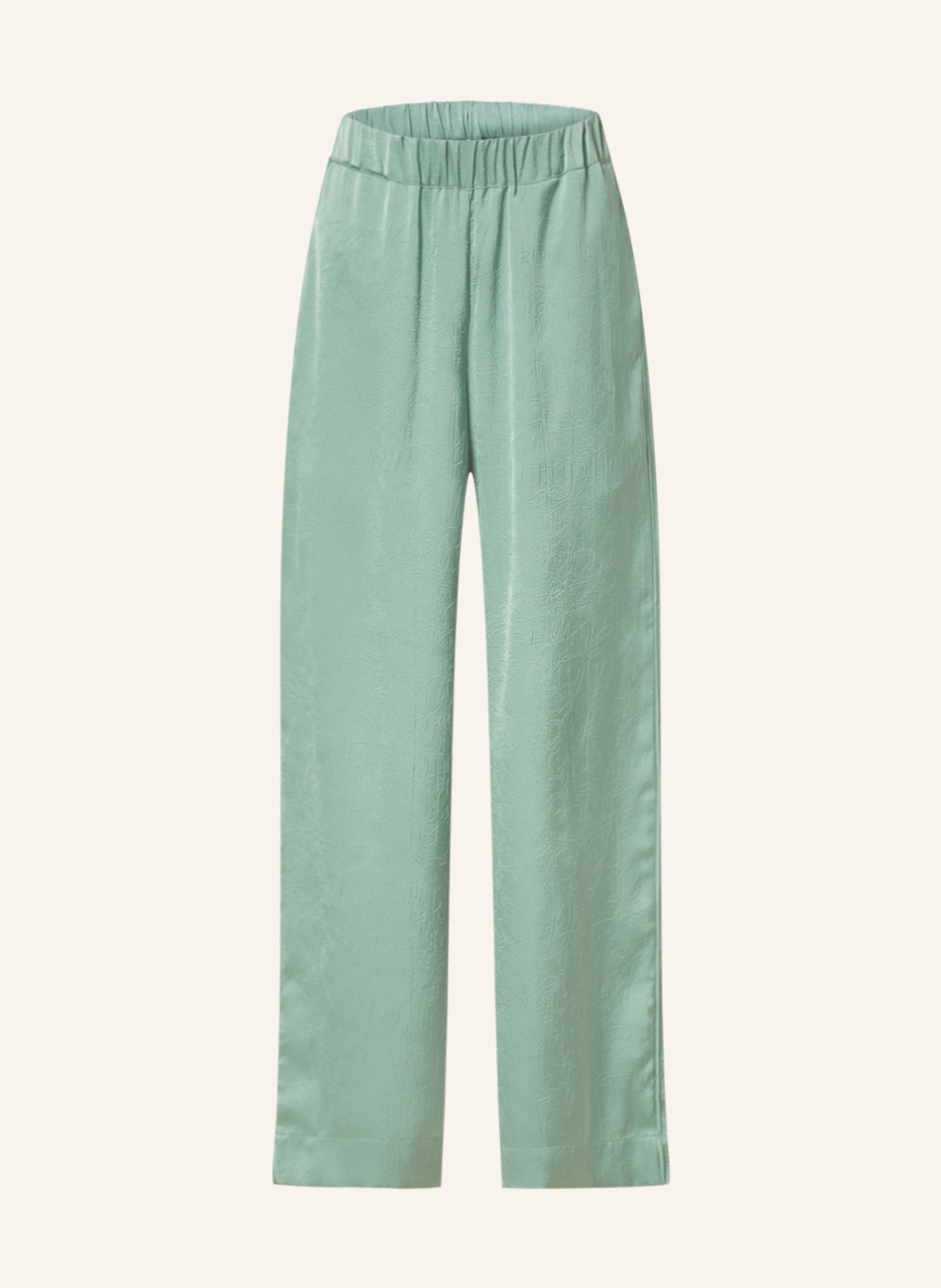 BAUM UND PFERDGARTEN Wide leg trousers NARINE, Color: GREEN (Image 1)