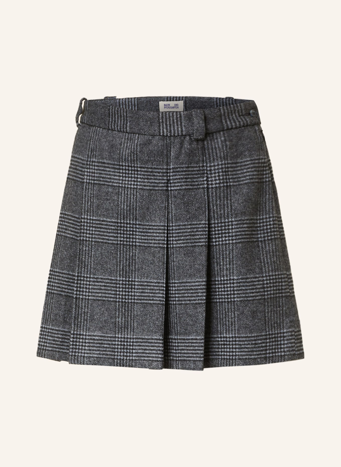 BAUM UND PFERDGARTEN Pleated skirt STEFFIE, Color: DARK GRAY/ GRAY (Image 1)