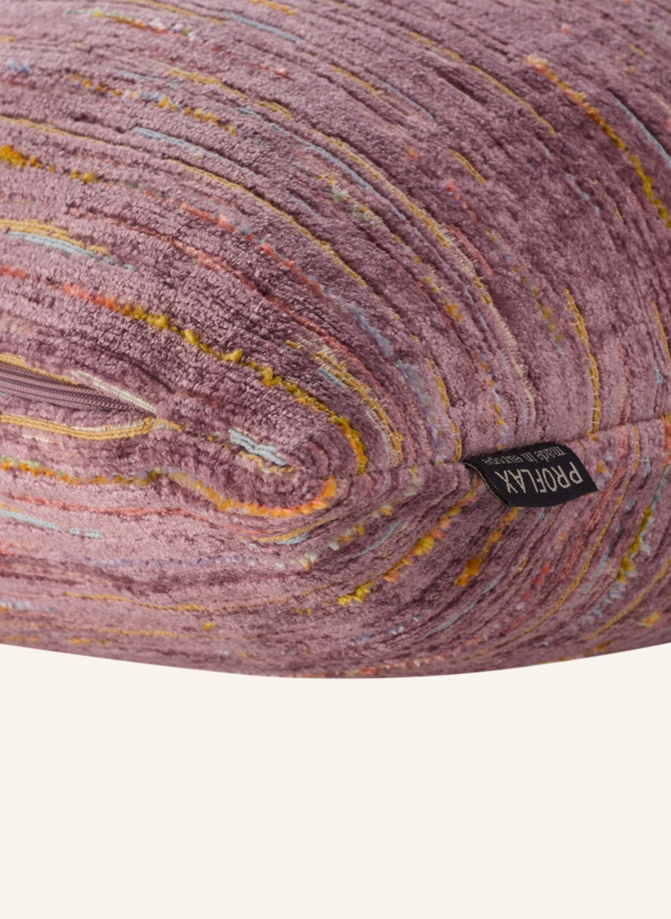 PROFLAX Dekoracyjna poszewka na poduszkę PERNILL, Kolor: FUKSJA/ KREMOWY (Obrazek 2)