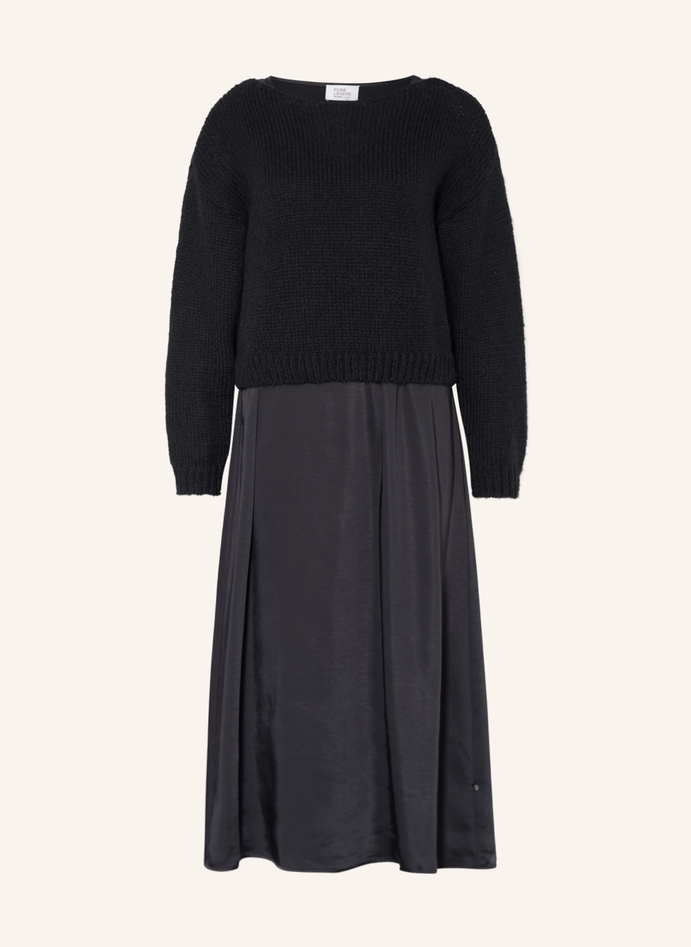 ROBE LÉGÈRE Zestaw: sukienka i sweter, Kolor: GRANATOWY (Obrazek 1)